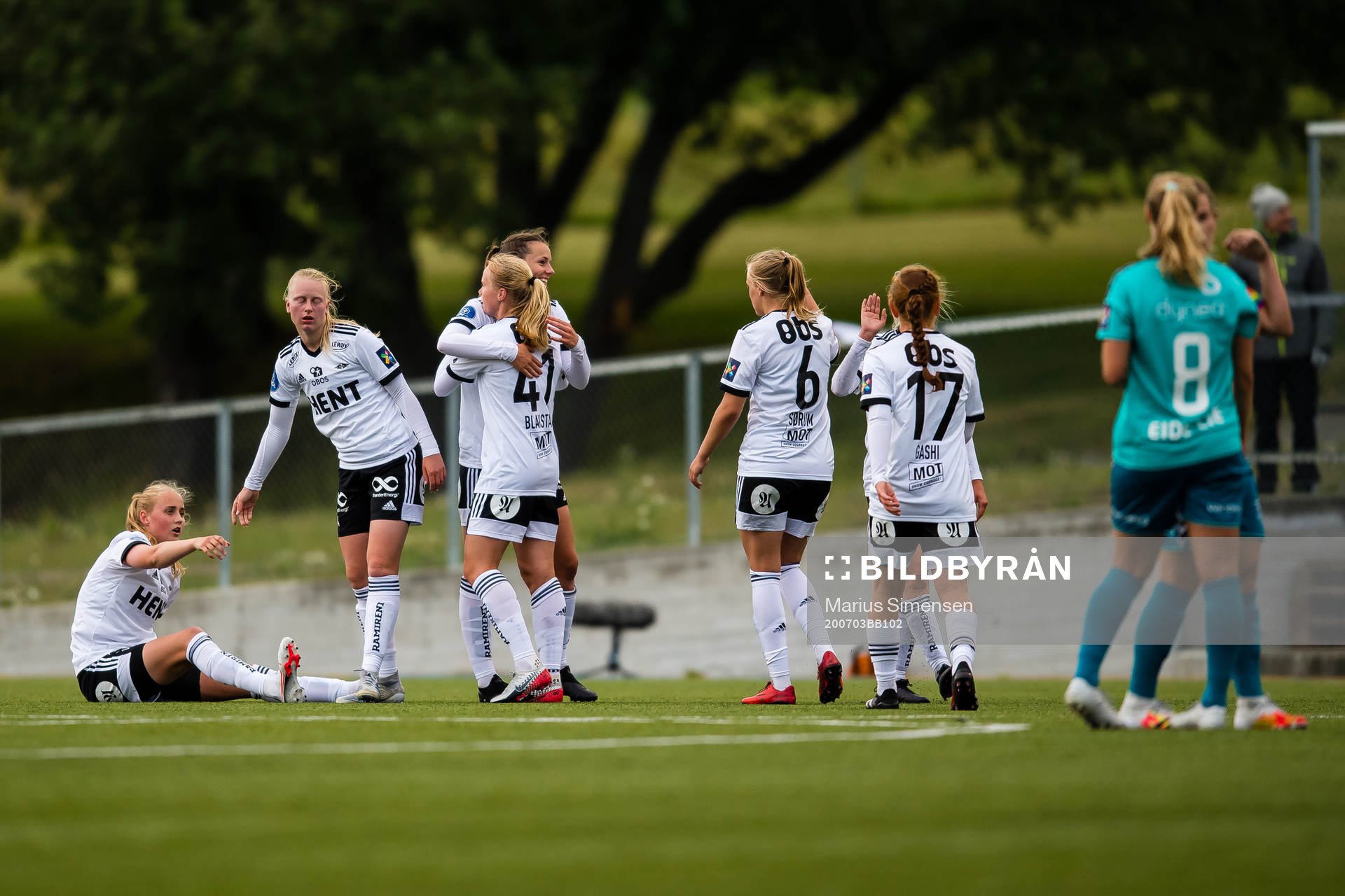 Julie Blakstad of Rosenborg celebrates