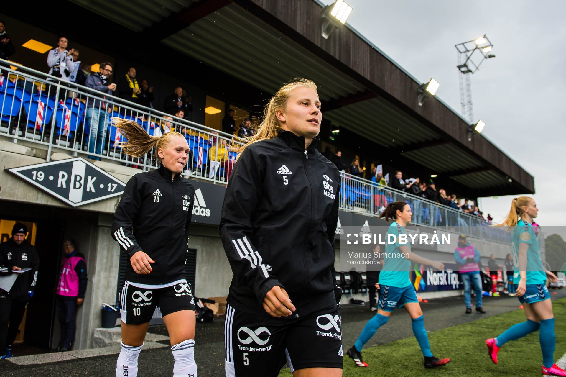 Marit Clausen and Cesilie Andreassen of Rosenborg