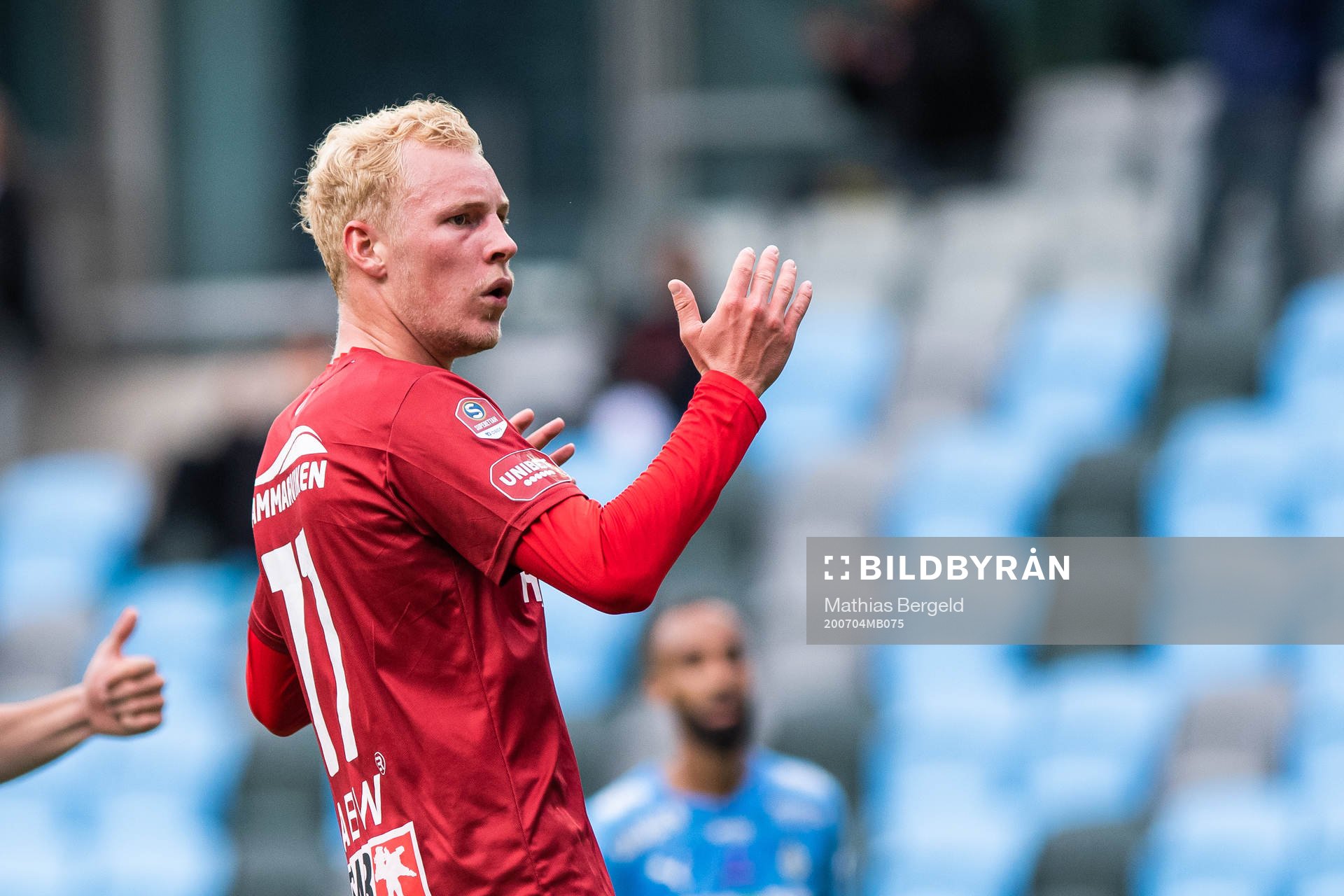 Örgrytes Adam Bergmark Wibergunder fotbollsmatchen i