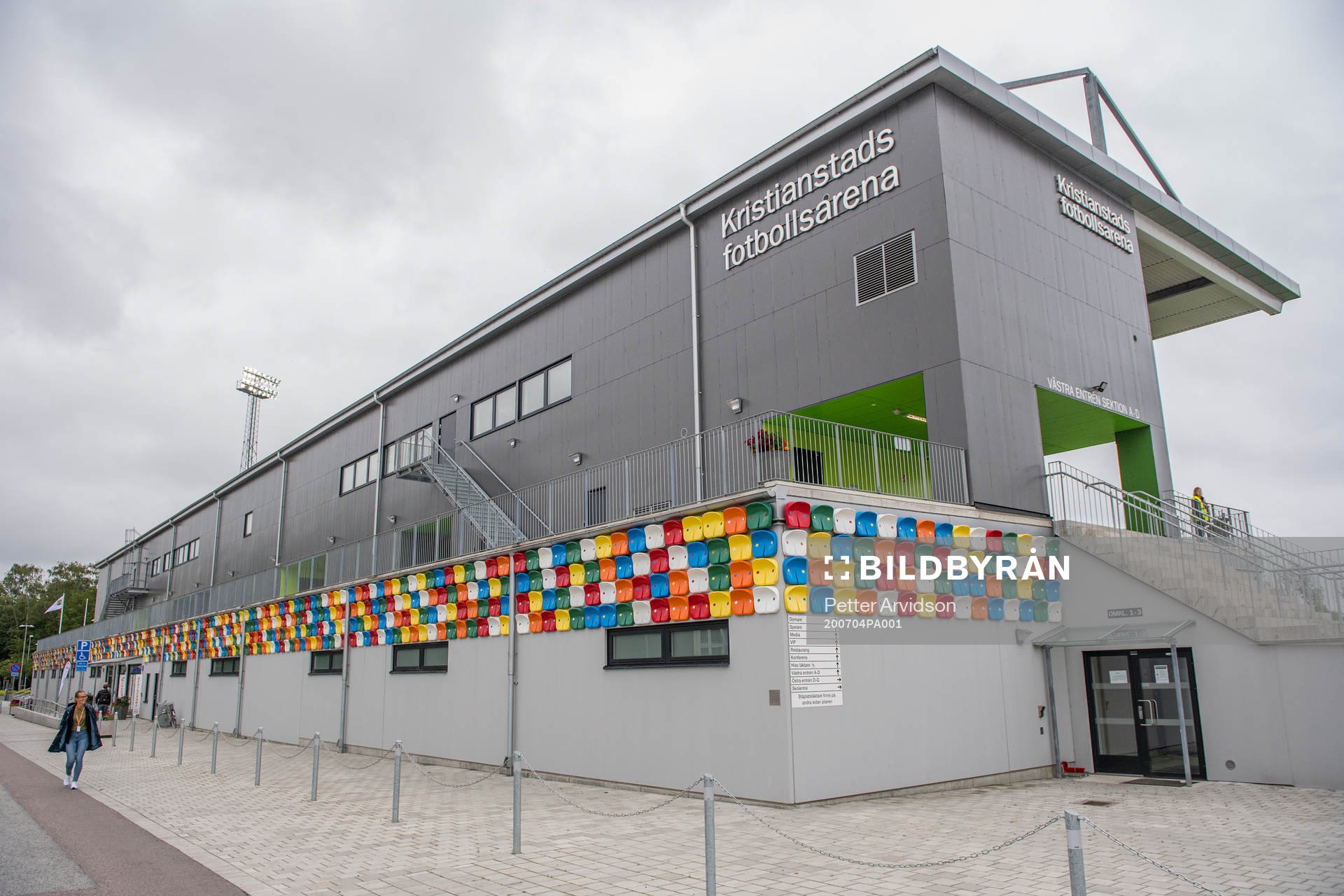 Exteriör Kristianstads fotbollsarena