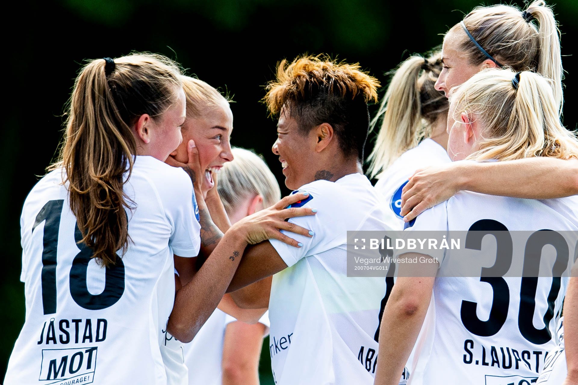 Rikke Bogetveit Nygard of Arna-Bjørnar celebrates with