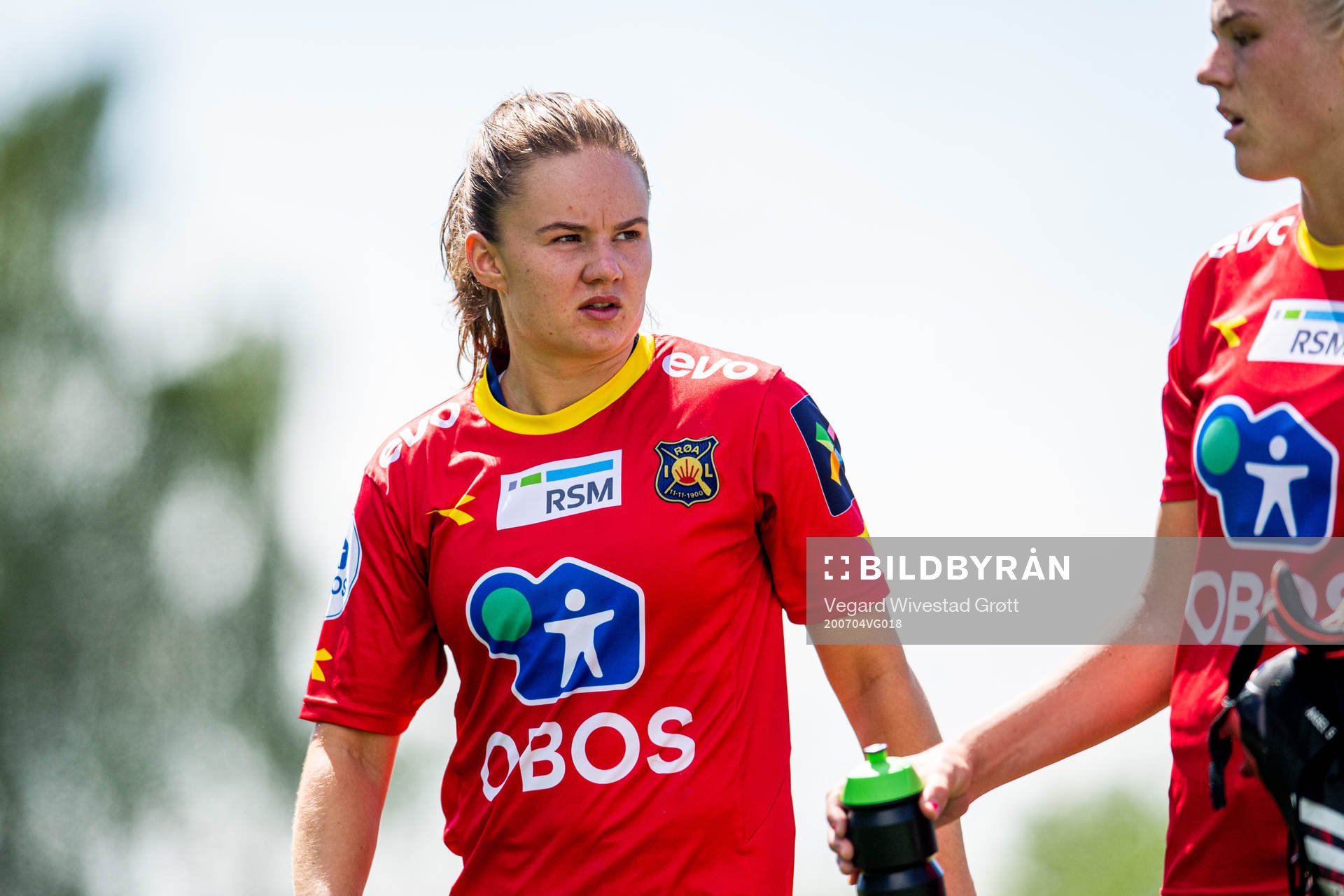 Rebecka Holum of Røa after the Toppserien football match between Røa and Arna-Bjørnar on July 4, 2020 in Oslo.
