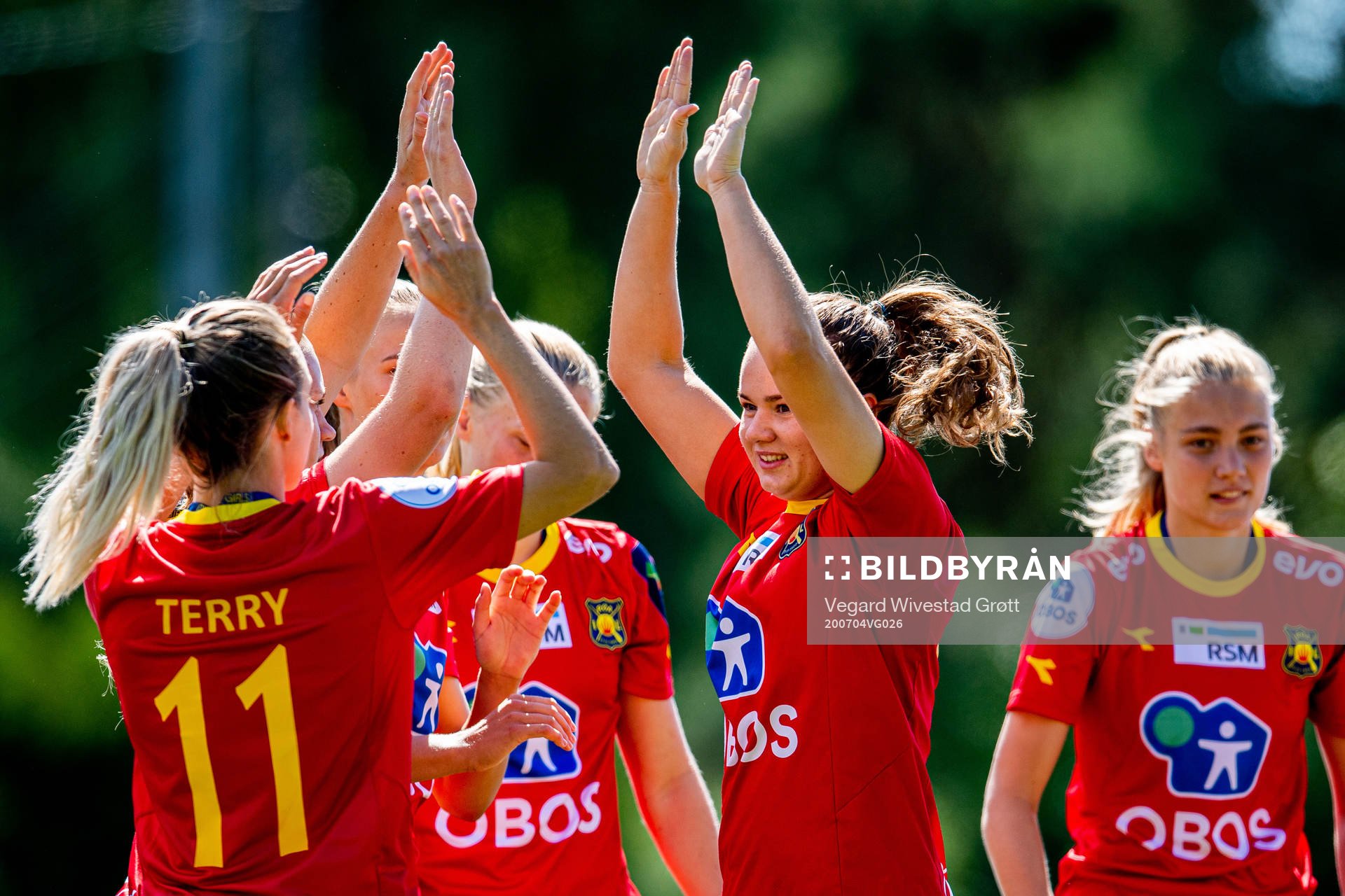 Rebecka Holum of Røa ahead of the Toppserien football match between Røa and Arna-Bjørnar on July 4, 2020 in Oslo.