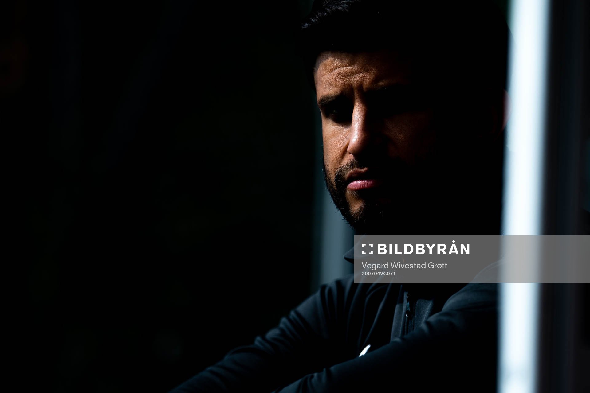 Remi Natvik, head coach of Arna-Bjørnar, ahead of the Toppserien football match between Røa and Arna-Bjørnar on July 4, 2020 in Oslo.