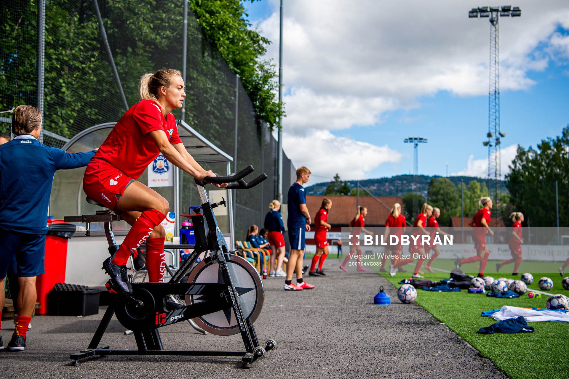 Hanna Terry of Røa ahead of the Toppserien football match between Røa and Arna-Bjørnar on July 4, 2020 in Oslo.