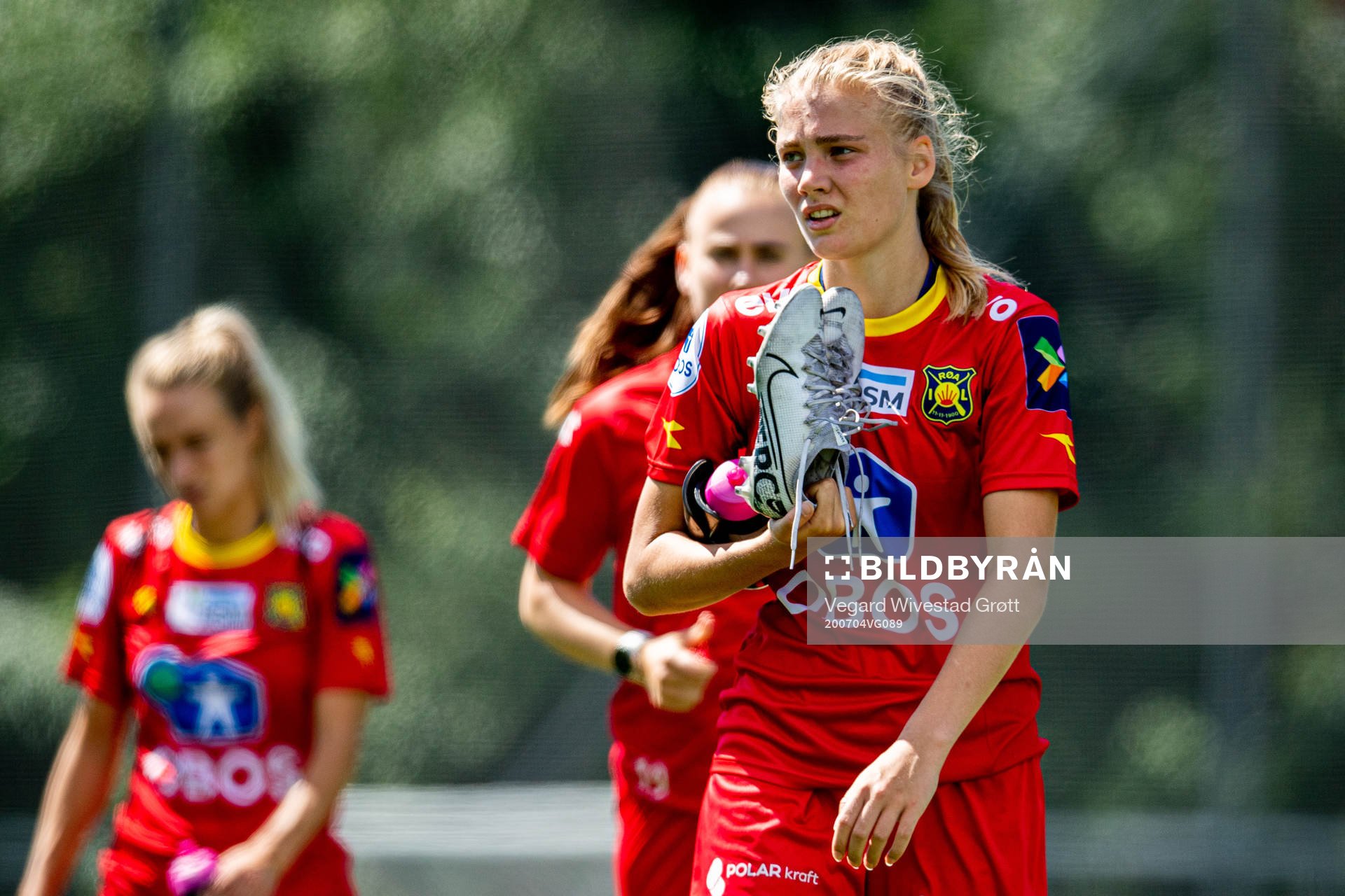 Oline Brekke Fuglem of Røa looks dejected