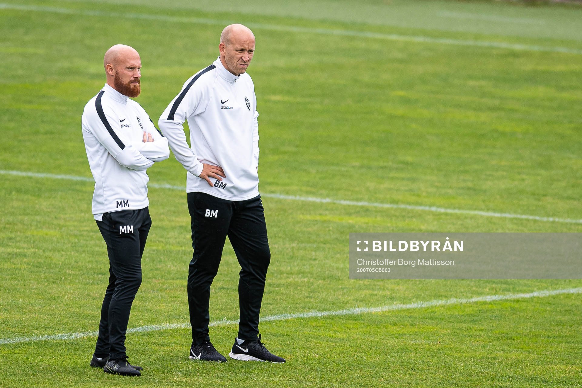 Landskronas assisterande tränare Max Mölder och tränare