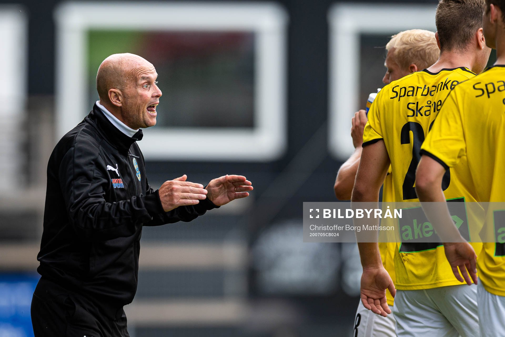 Lunds tränare Anders Grimberg reagerar