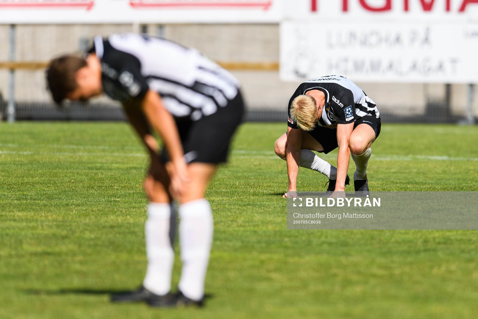 Landskronas Emil Jönsson och Viktor Wihlstrand deppar