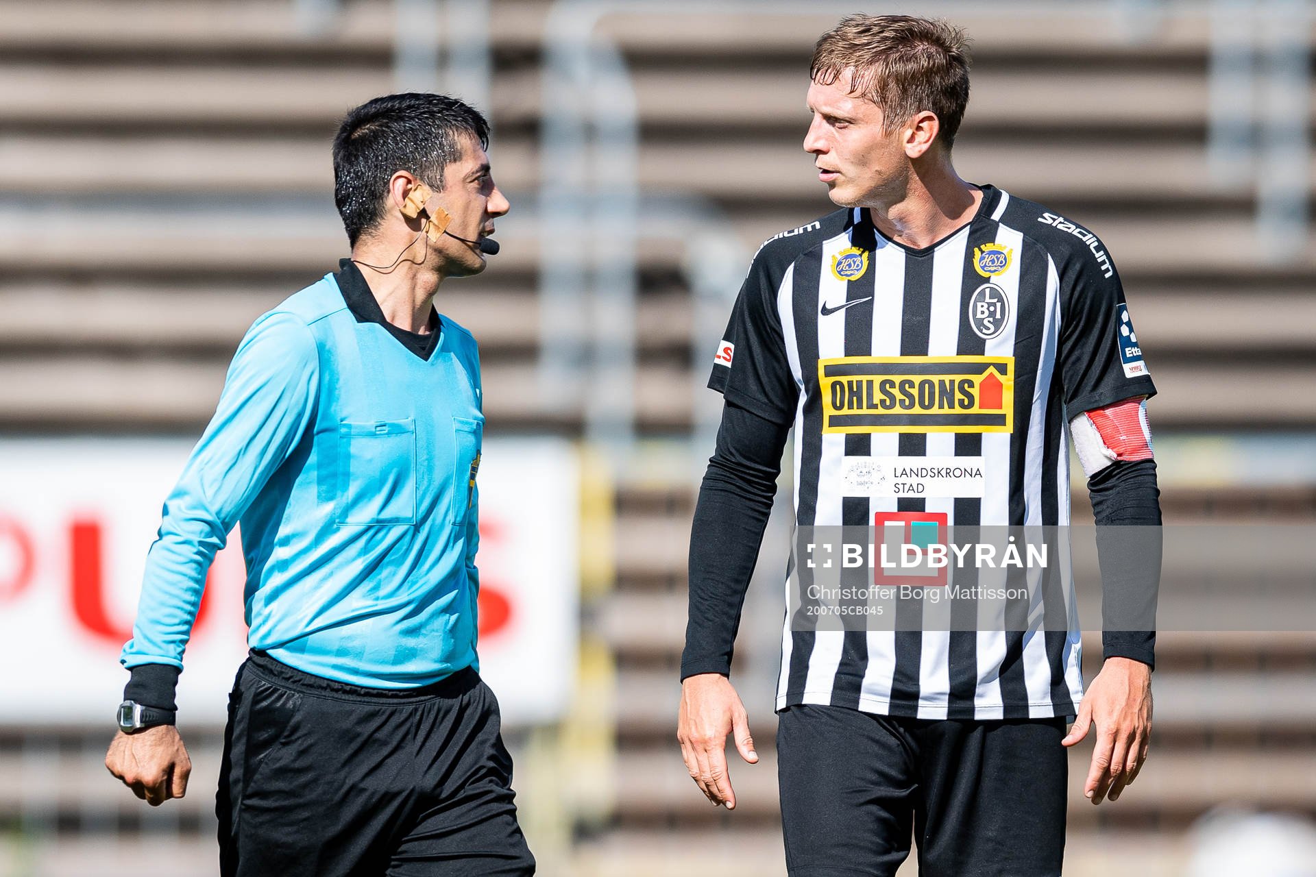 Domare Mohammadreza Faghani i samtal med Landskronas Philip