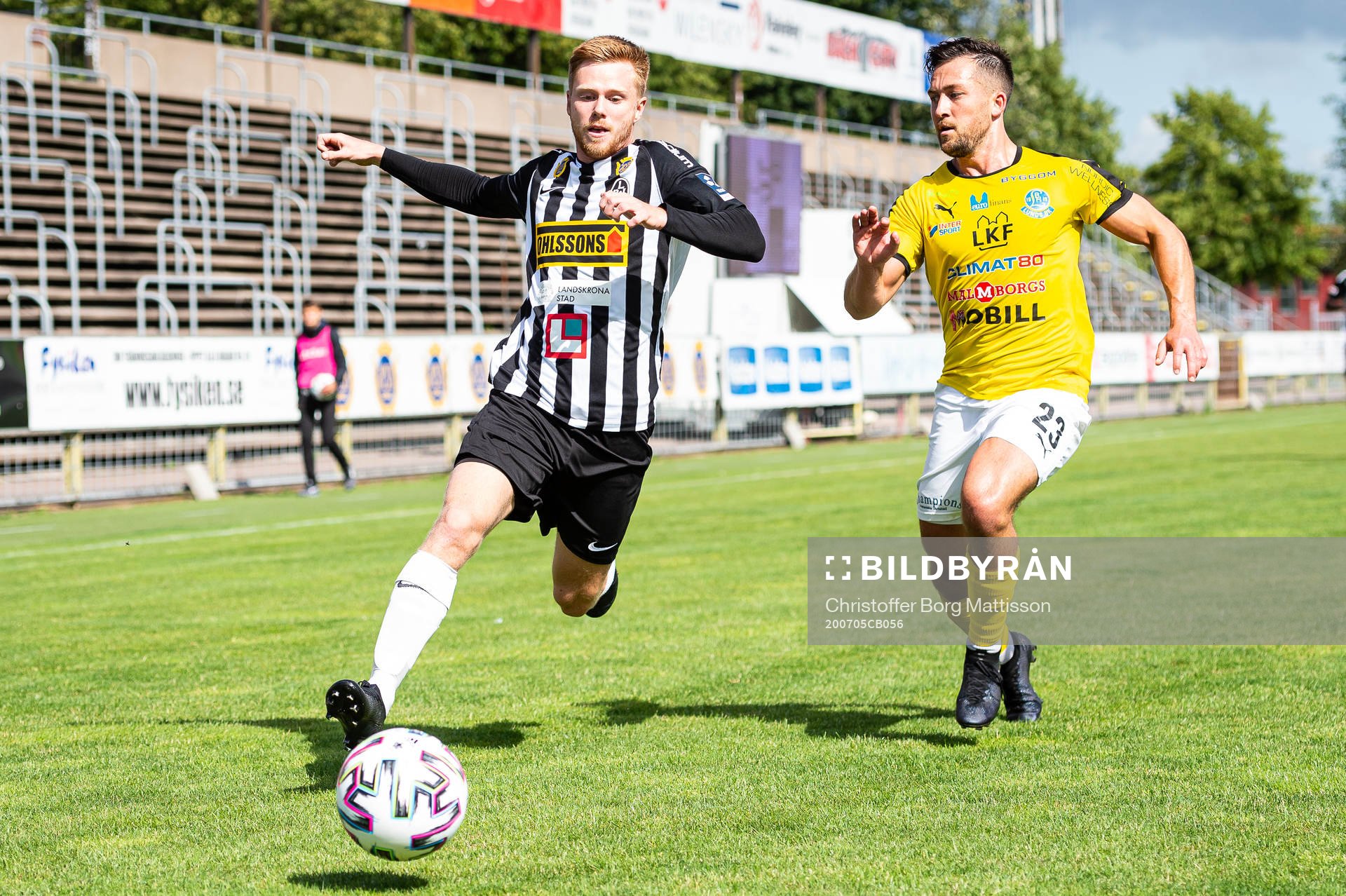 Landskronas Dennis Olofsson och Lunds Gustav Hillstedt