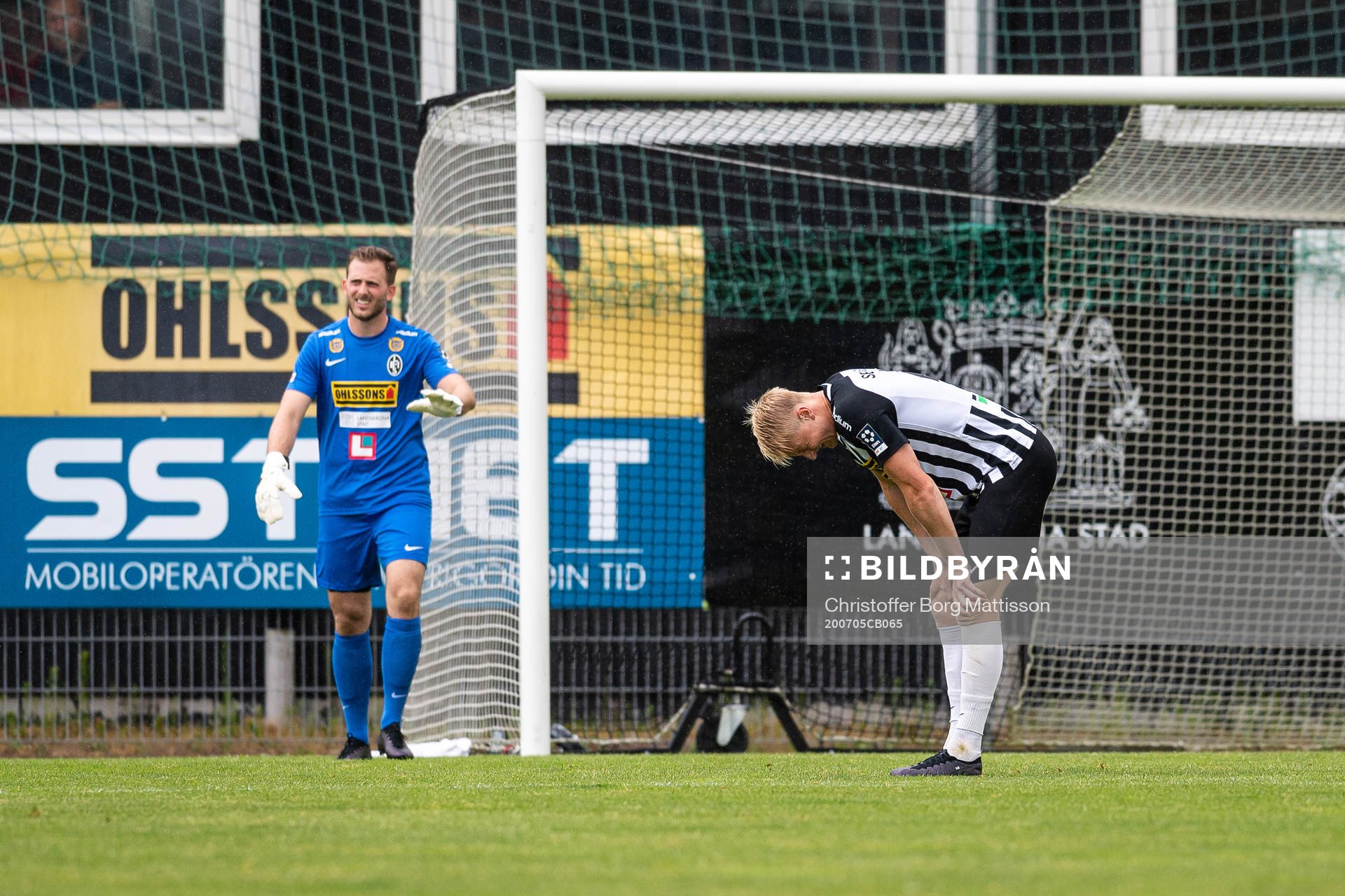 Landskronas Viktor Wihlstrand har ont