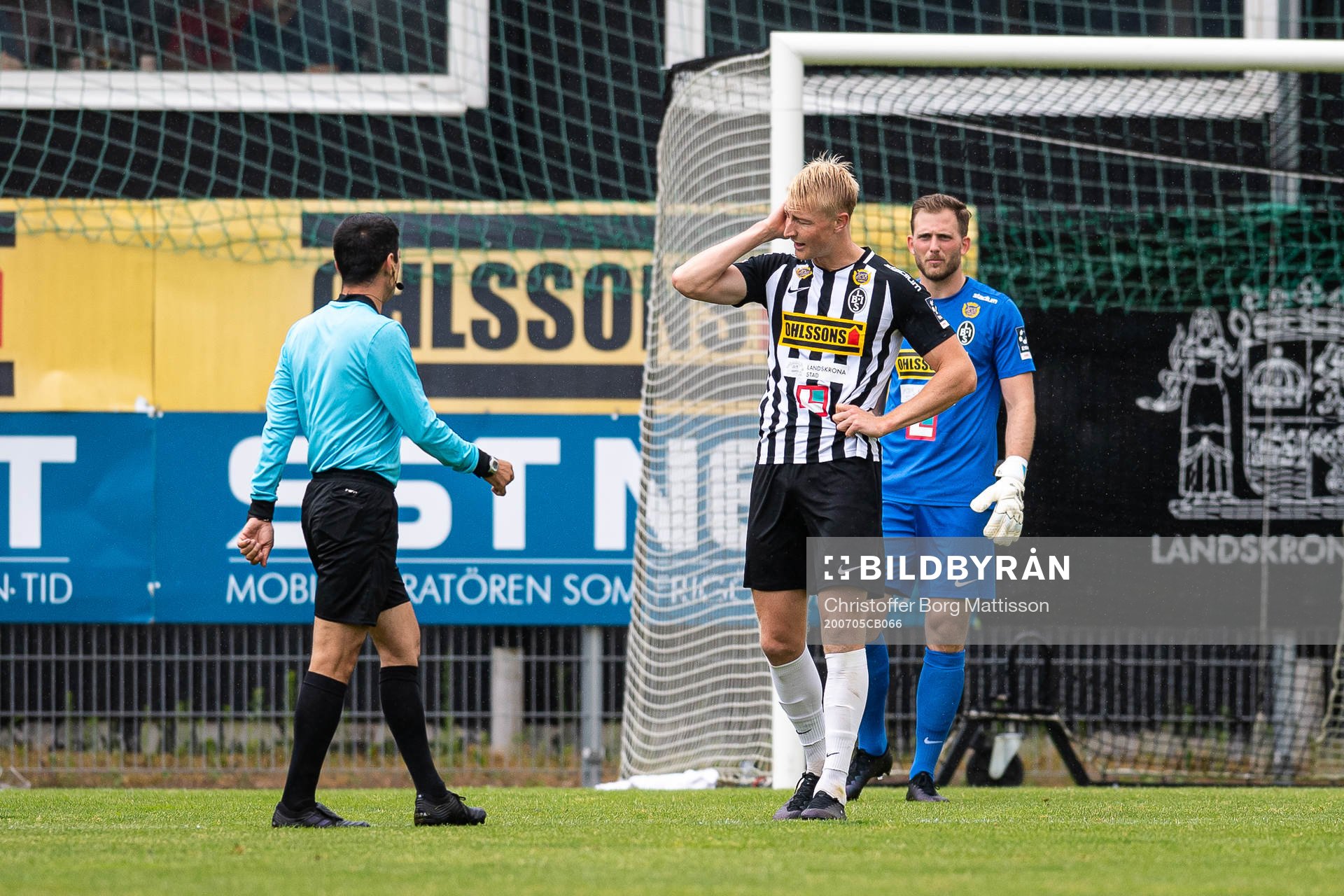 Landskronas Viktor Wihlstrand har ont