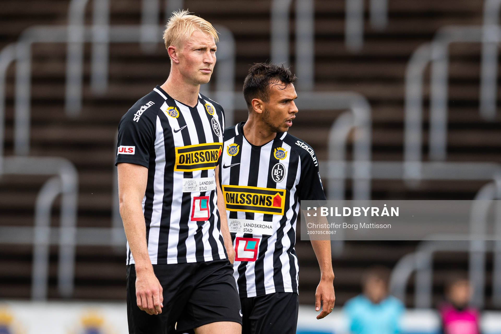 Landskronas Viktor Wihlstrand och Sumar Almadjed deppar