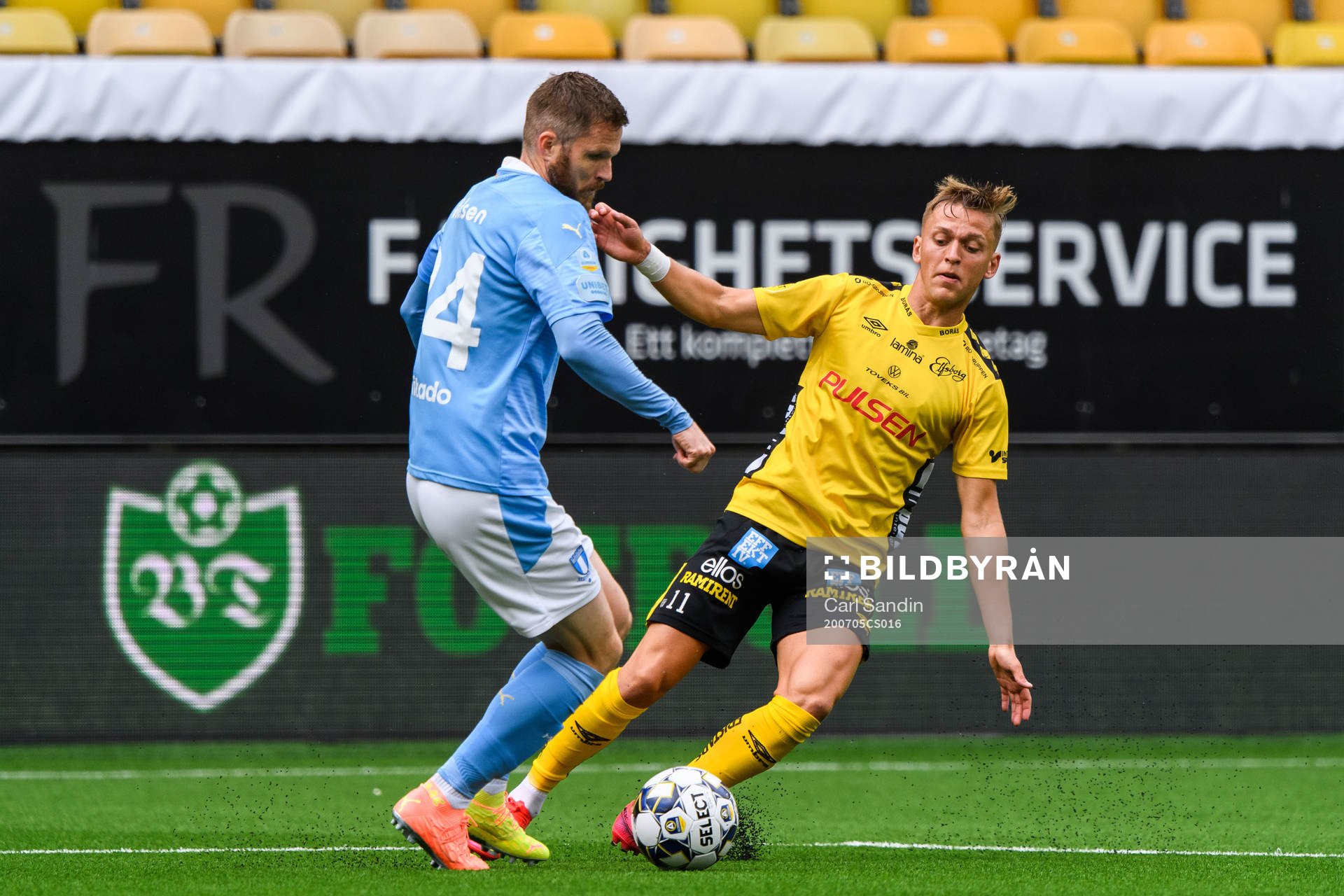Malmö FFs Lasse Nielsen och Elfsborgs Jesper Karlsson