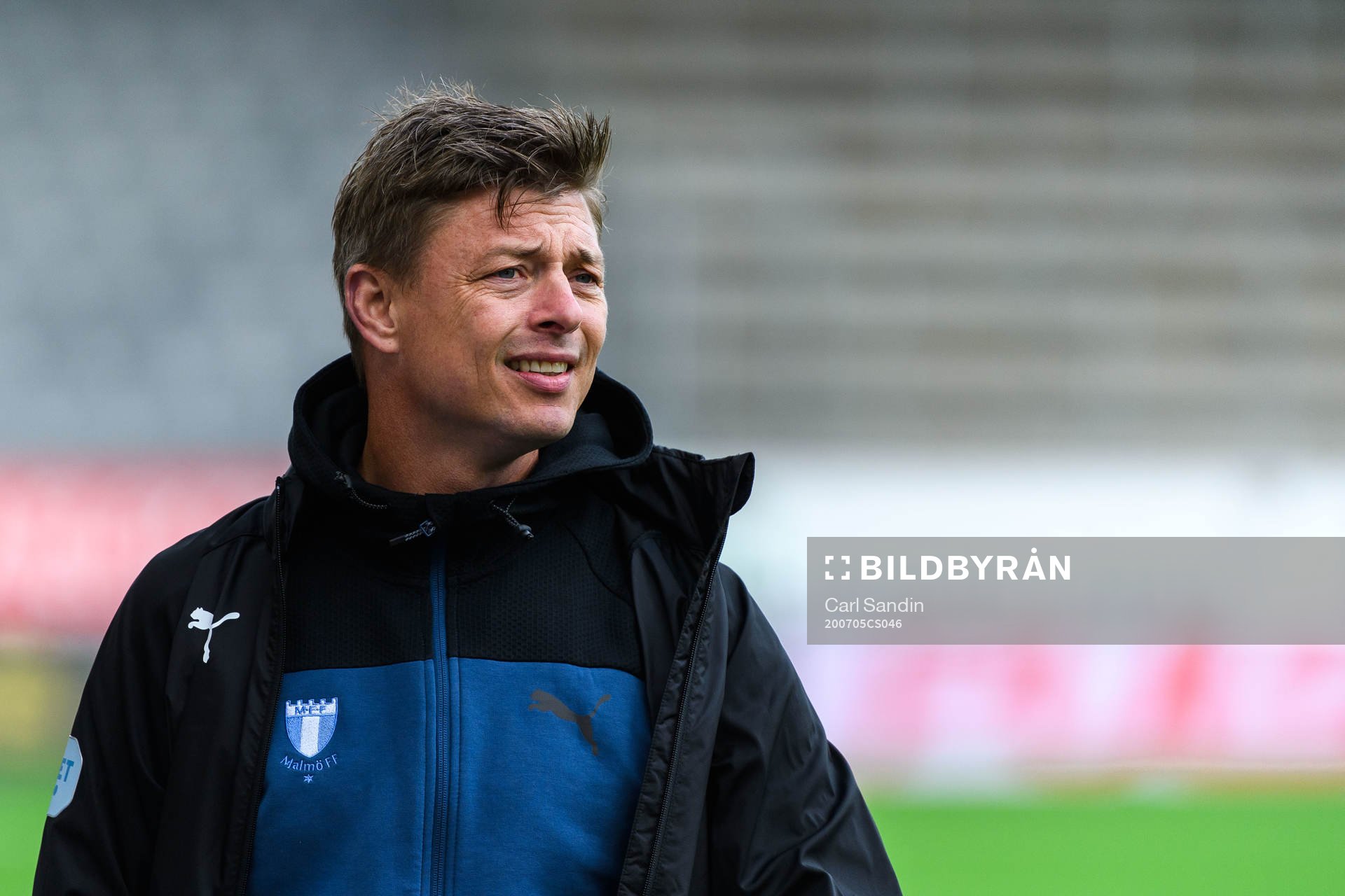 Malmö FFs tränare Jon Dahl Tomasson efter fotbollsmatchen i Allsvenskan mellan Elfsborg och Malmö FF den 5 juli 2020 i Borås.