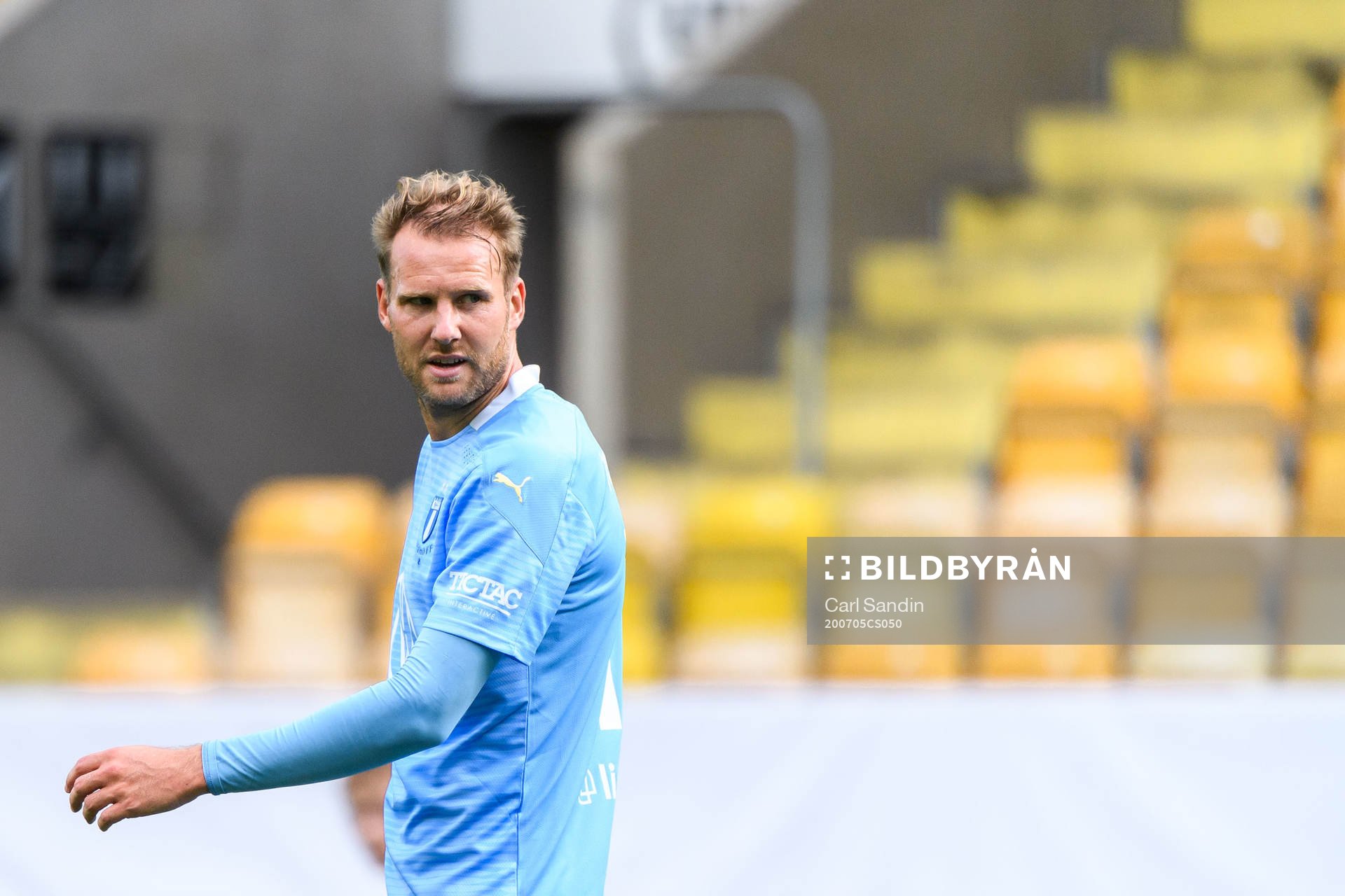 Malmö FFs Ola Toivonen under fotbollsmatchen i Allsvenskan mellan Elfsborg och Malmö FF den 5 juli 2020 i Borås.