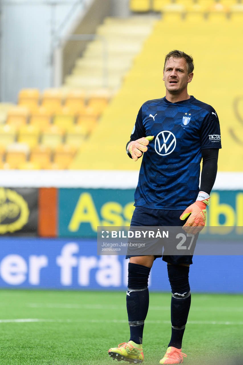 Malmö FFs målvakt Johan Dahlin