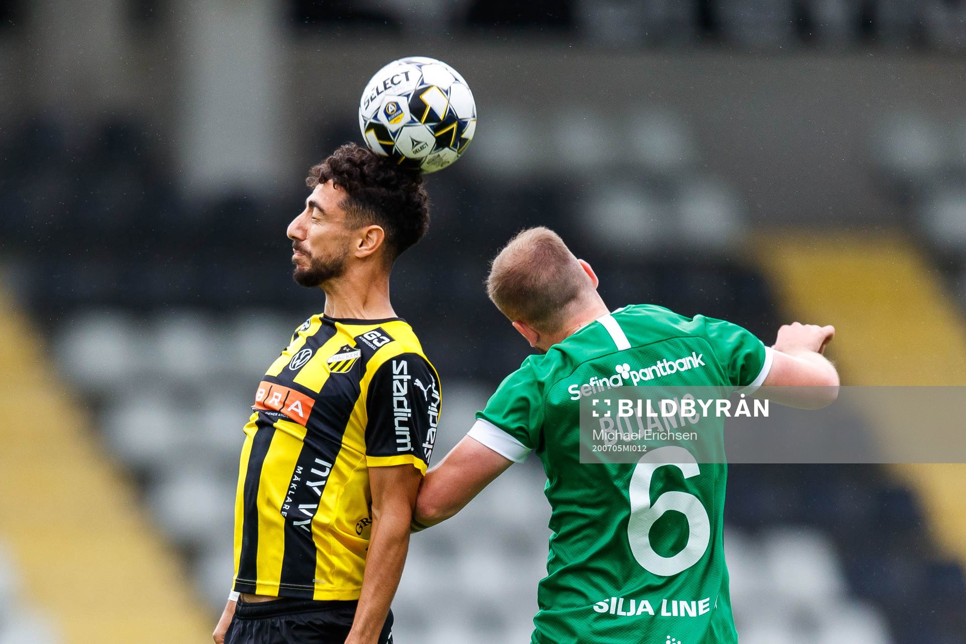 Häckens Daleho Irandust och Hammarbys Darijan Bojanic
