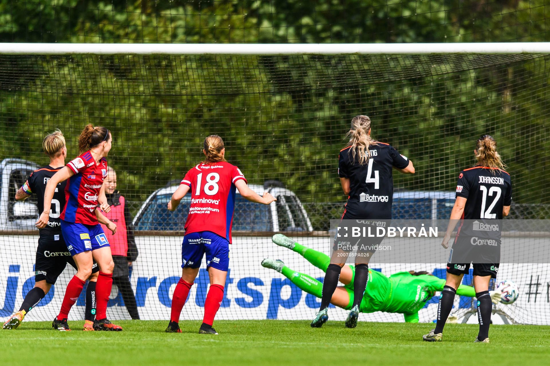 Vittsjös Clara Markstedt gör 1-0 bakom Linköpings