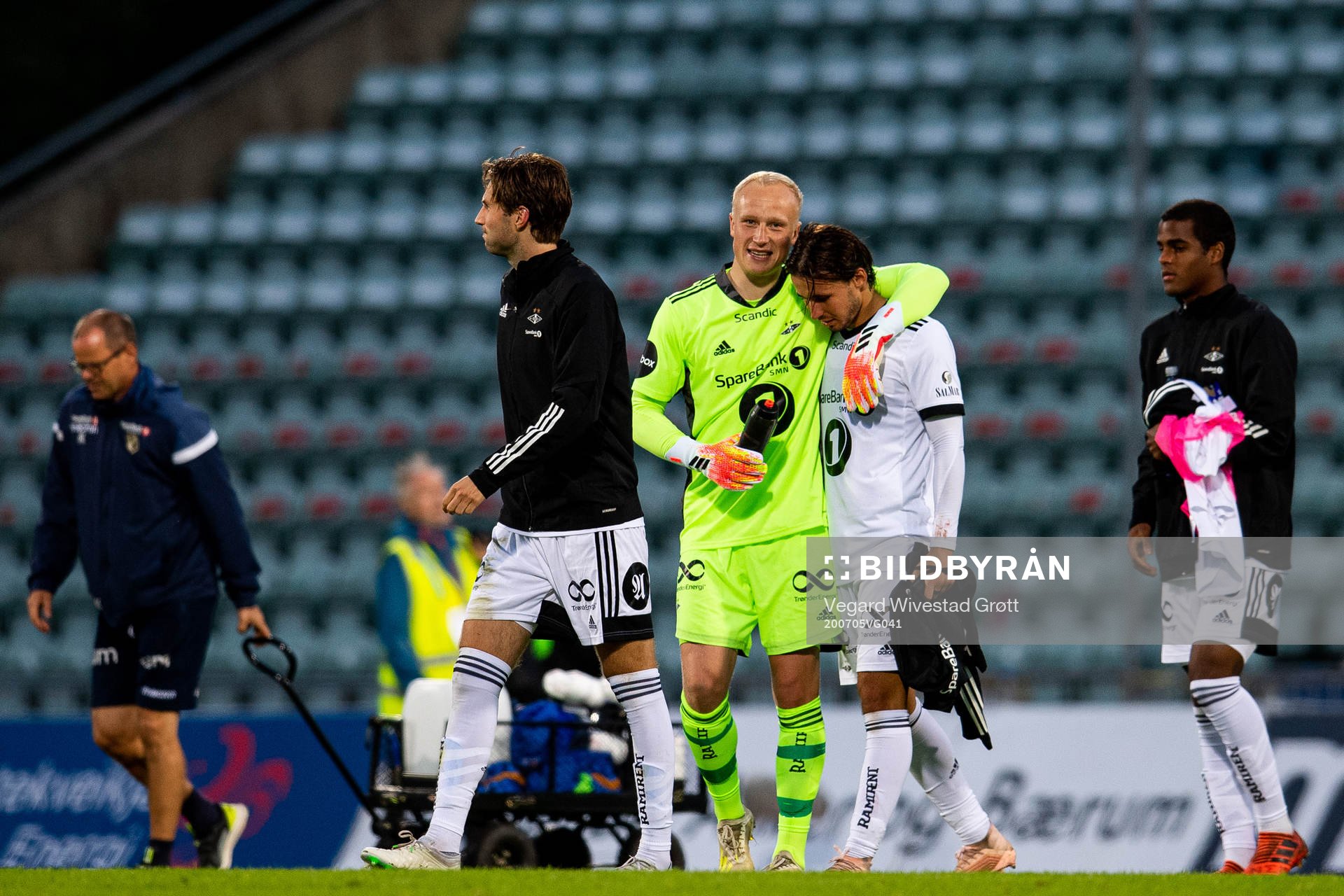 Goalkeeper Julian Faye Lund and Anders Trondsen  of