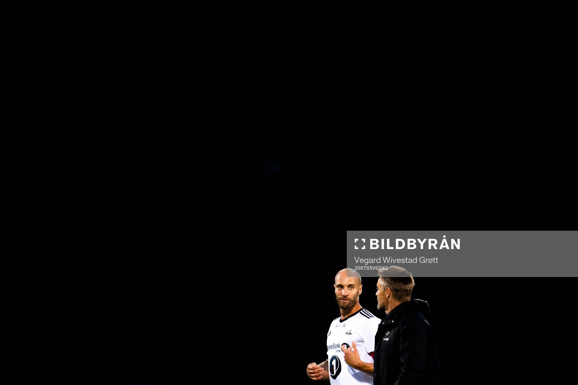 Tore Reginiussen and Trond Henriksen, interim head coach of