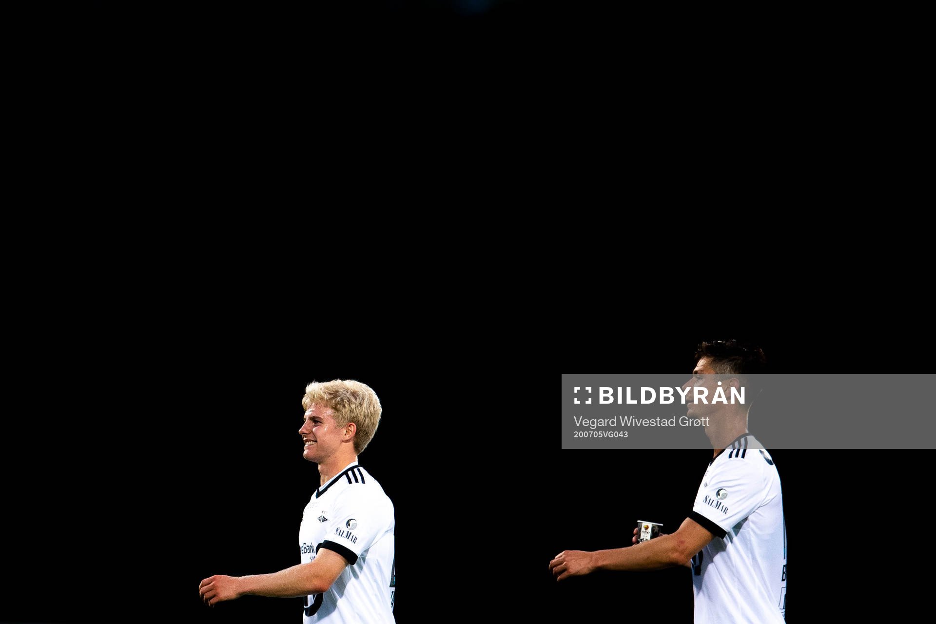 Edvard Tagseth and Torgeir Børven of Rosenborg