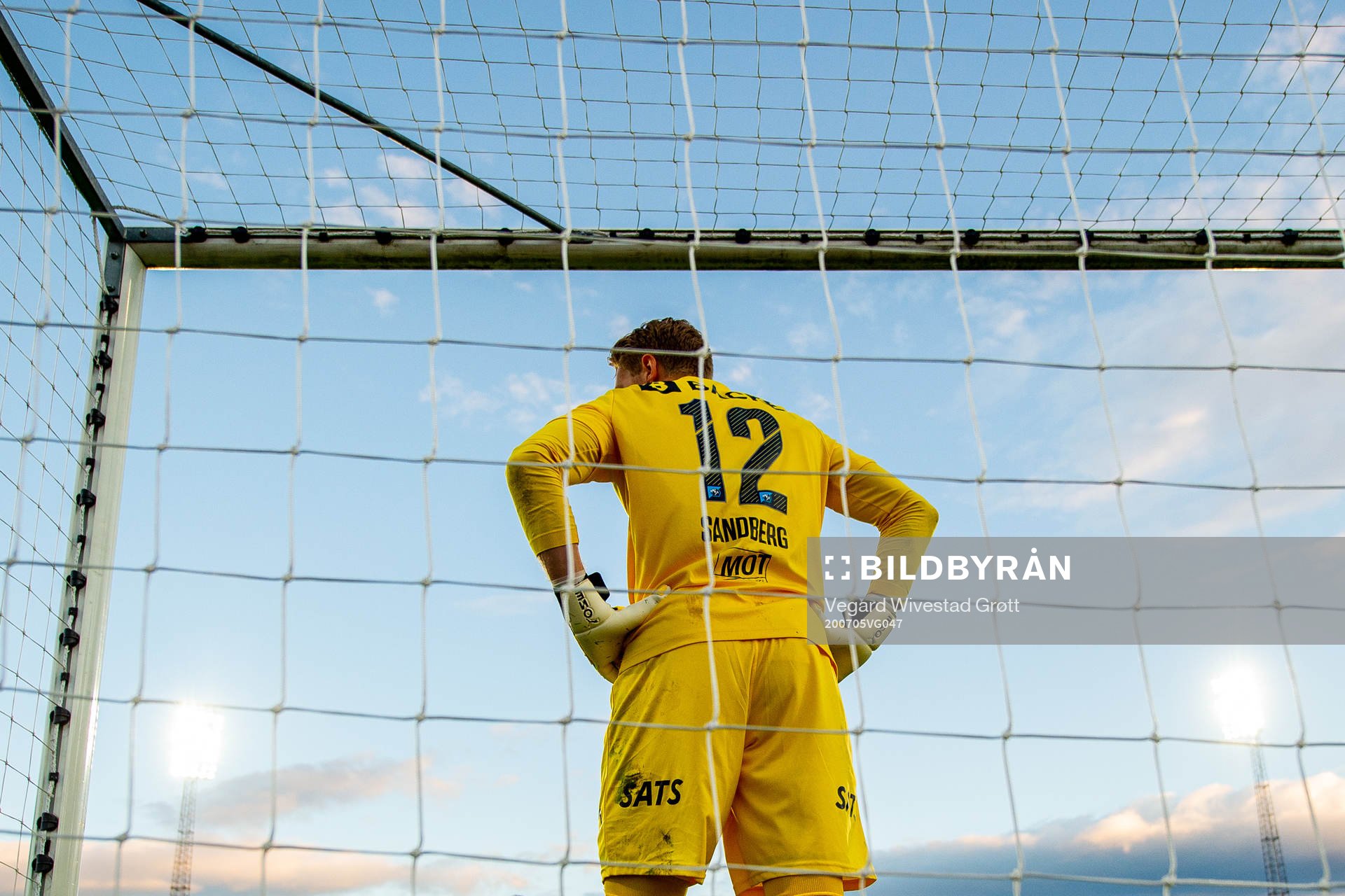 Goalkeeper Marcus Sandberg of Stabæk looks dejected