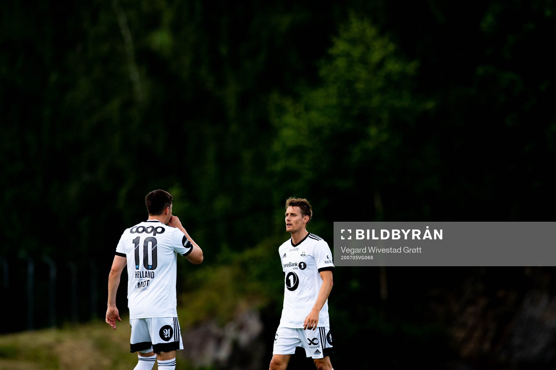 Pål André Helland and Kristoffer Zachariassen of Rosenborg