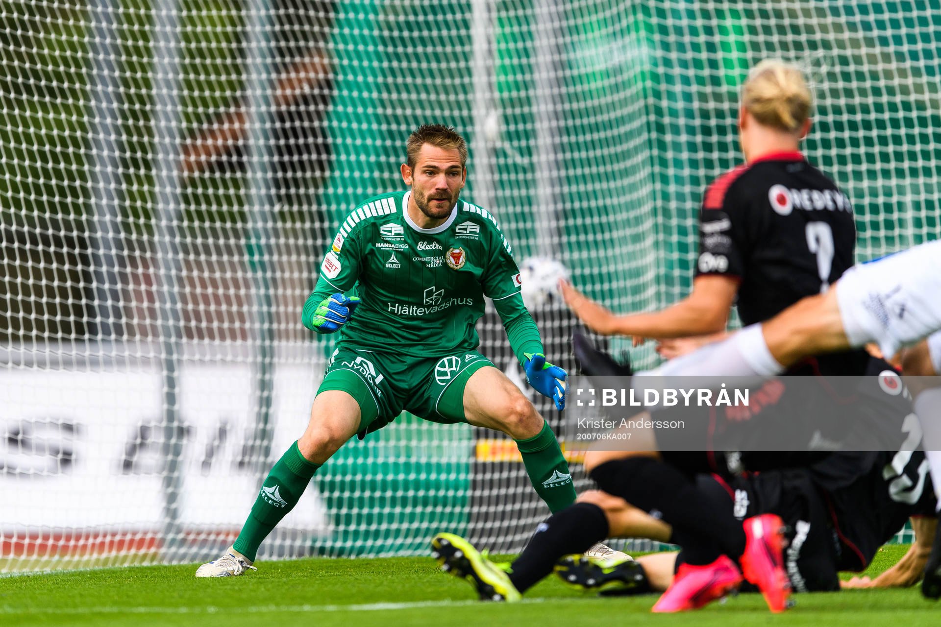 Kalmars målvakt Lucas Hägg Johansson