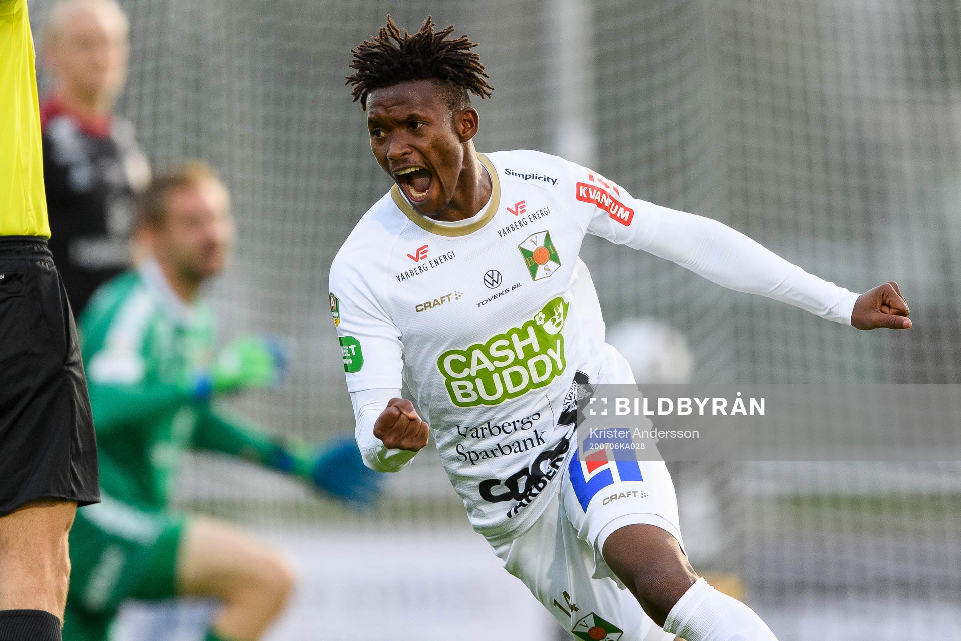 Varbergs Adama Fofana jublar