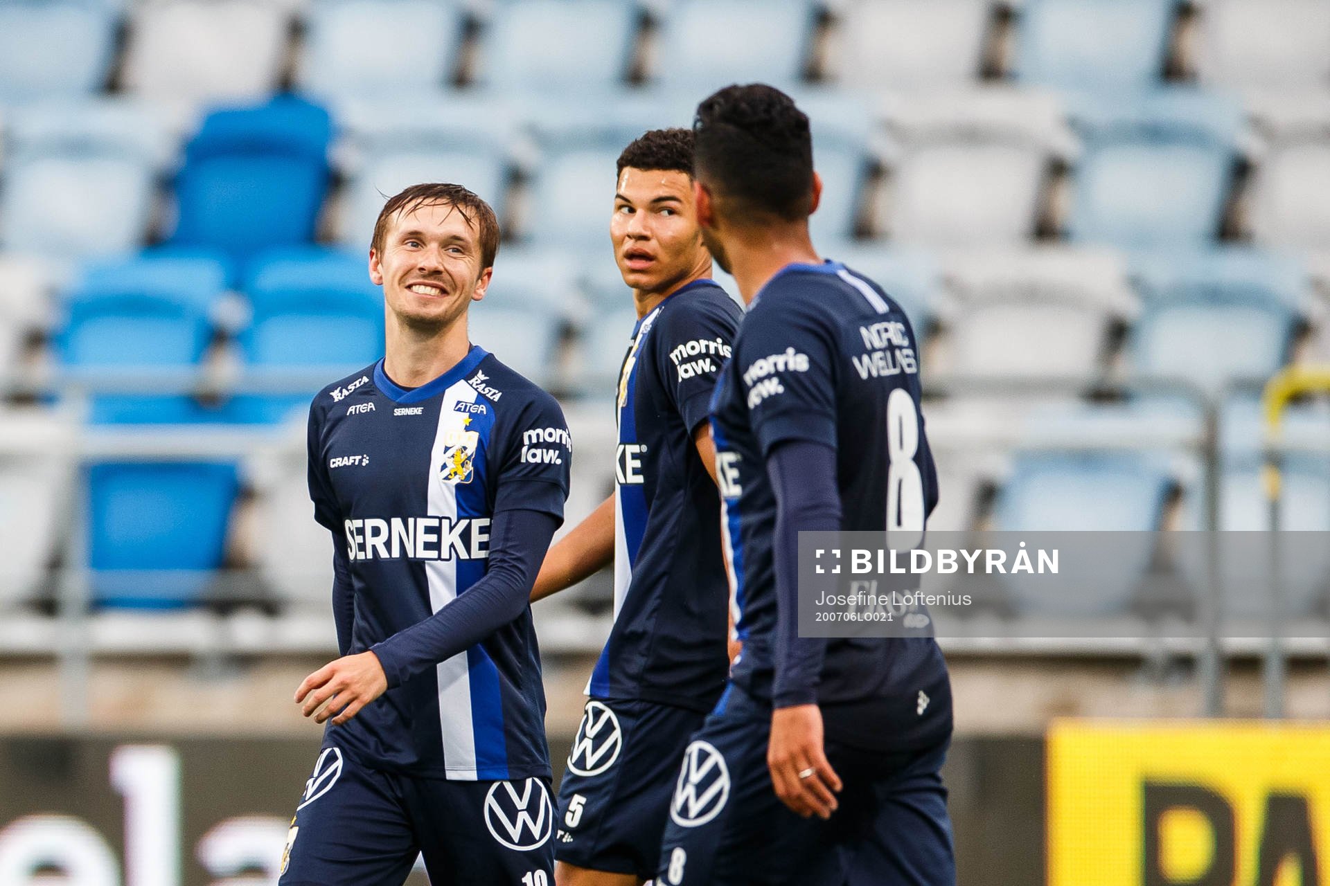 IFK Göteborgs Patrik Karlsson Lagemyr jublar med