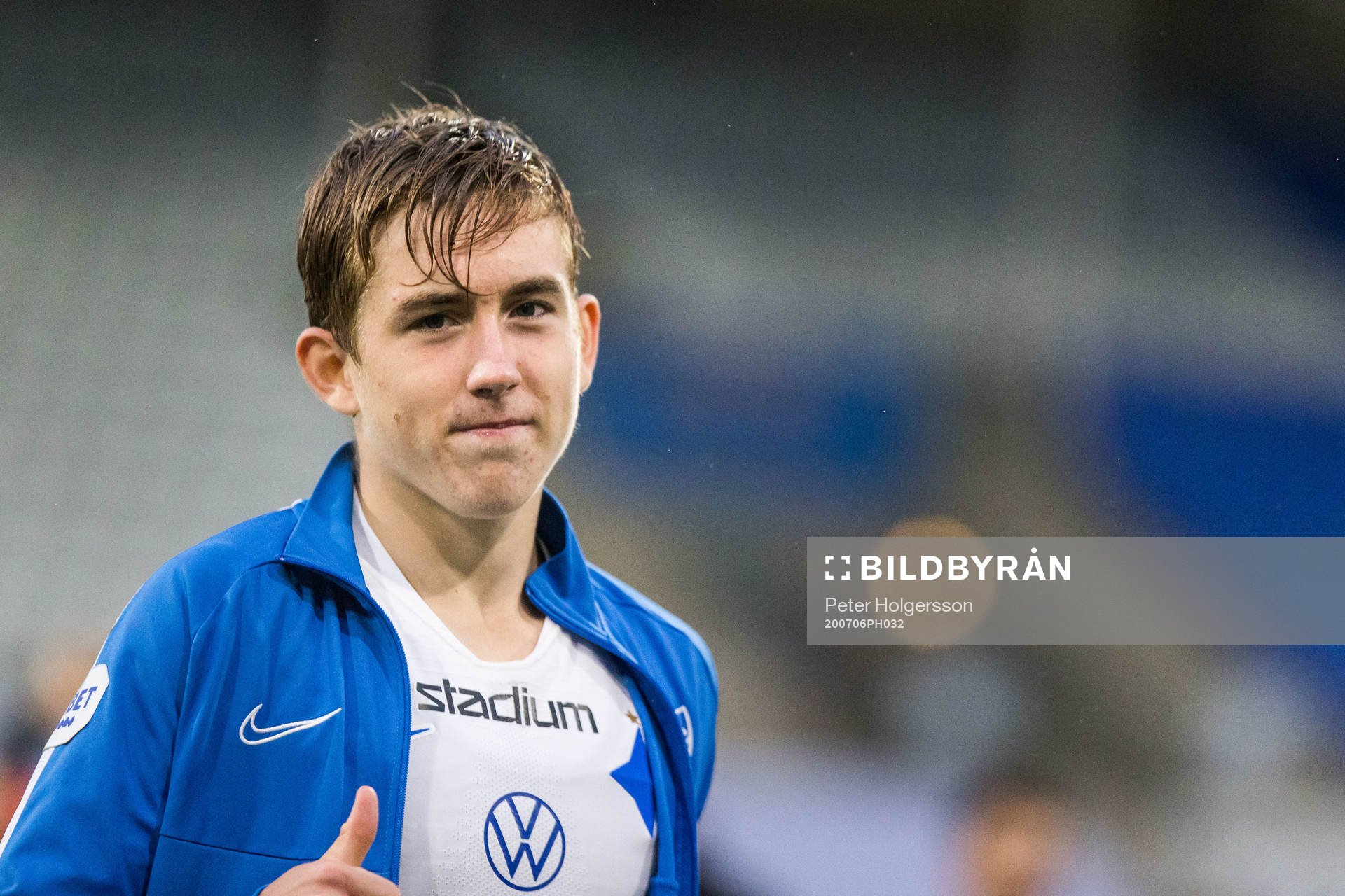 IFK Norrköpings Ísak Bergmann Jóhannesson jublar