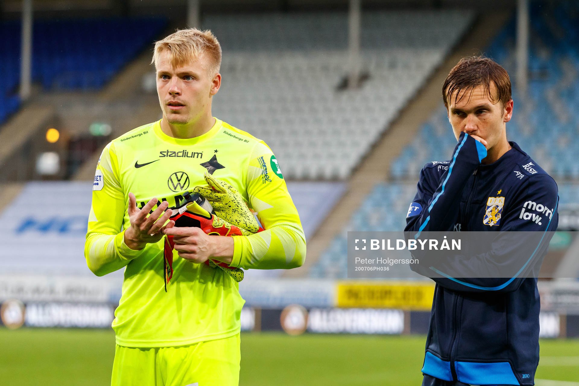 IFK Norrköpings målvakt Isak Pettersson och IFK