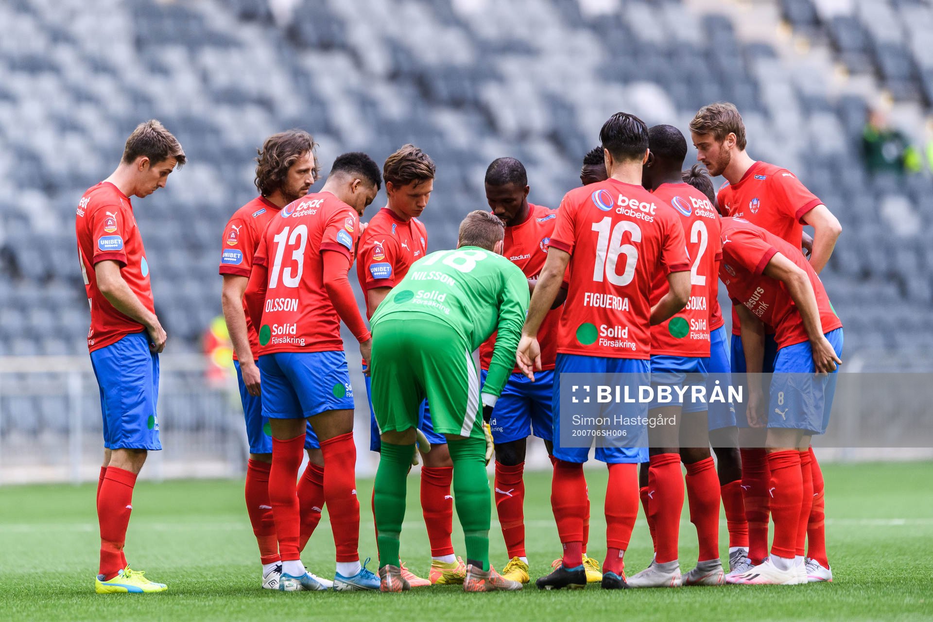 Helsingborgs spelare samlas