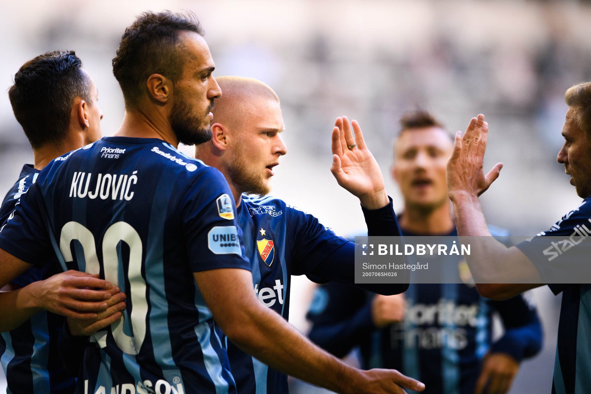 Djurgårdens Kalle Holmberg jublar