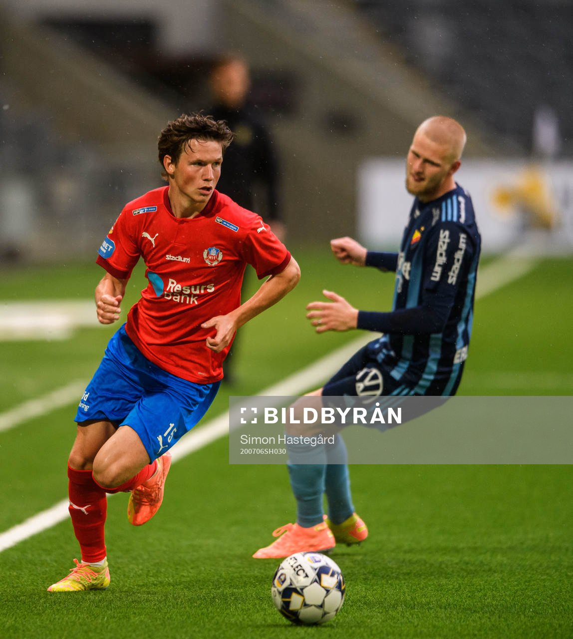 Helsingborgs Max Svensson och Djurgårdens Kalle Holmberg