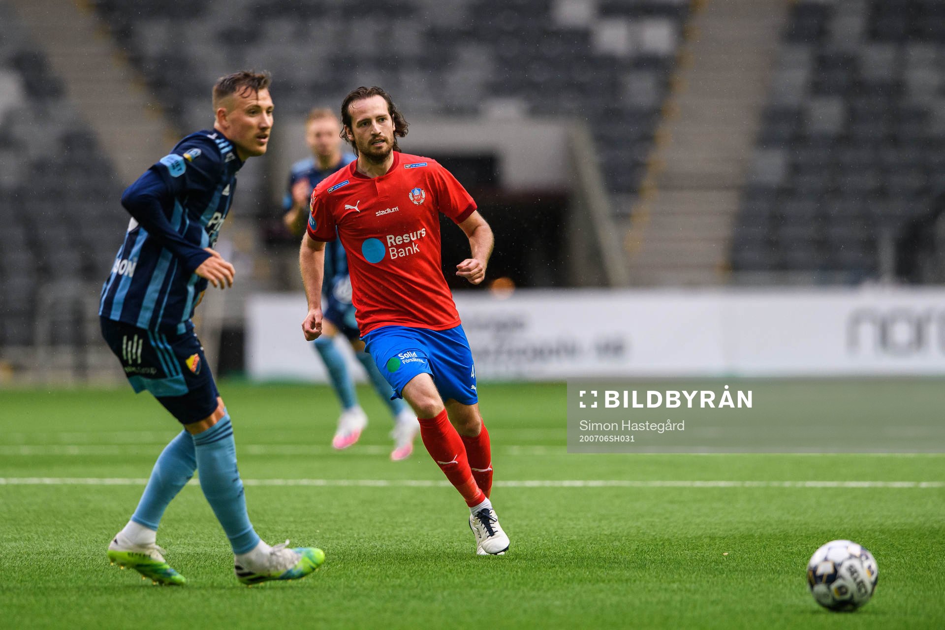 Djurgårdens Fredrik Ulvestad och Helsingborgs Mikkel Mix
