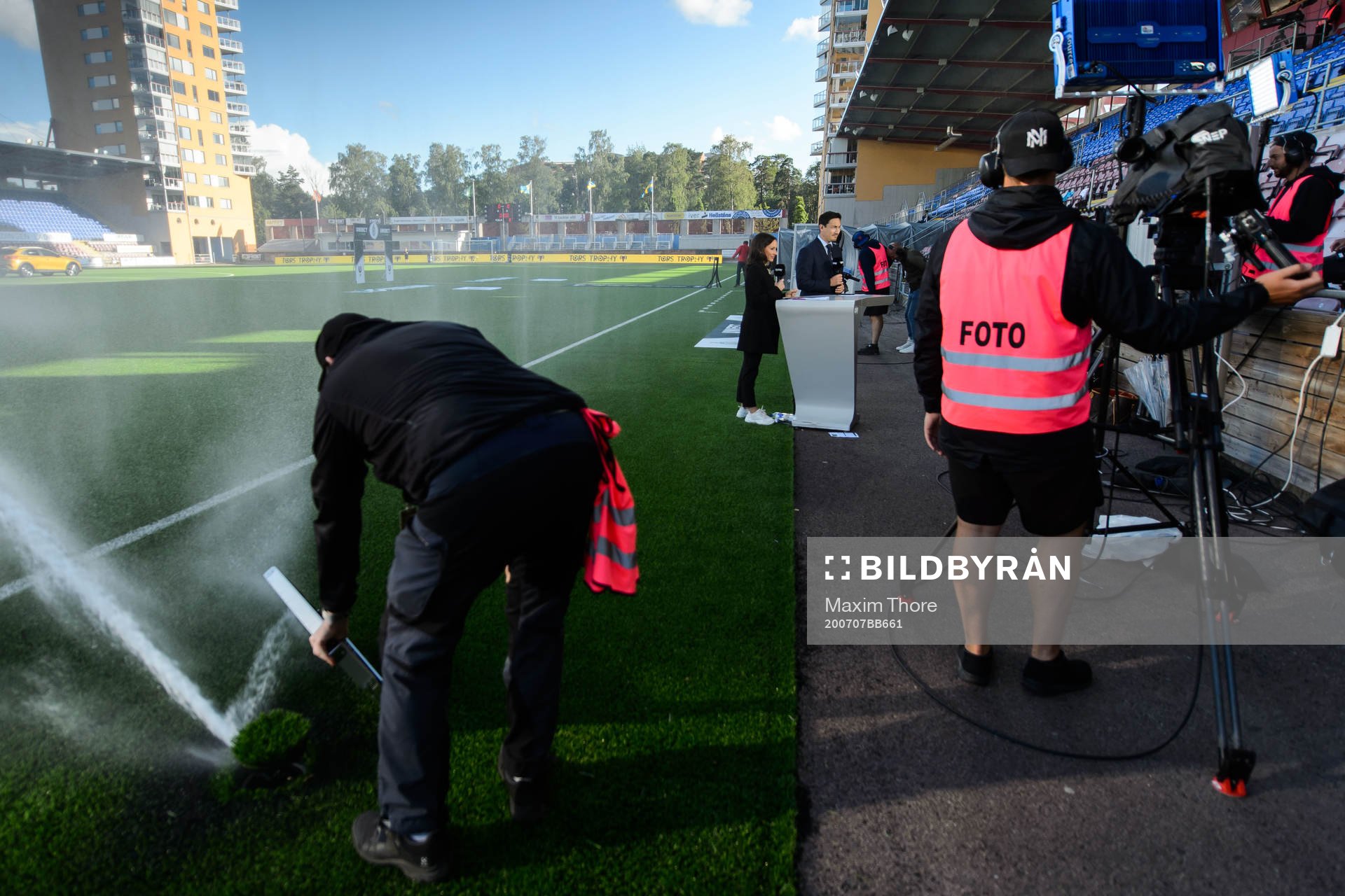 Camilla Enström och Stefan Ishizaki i Dplays studio