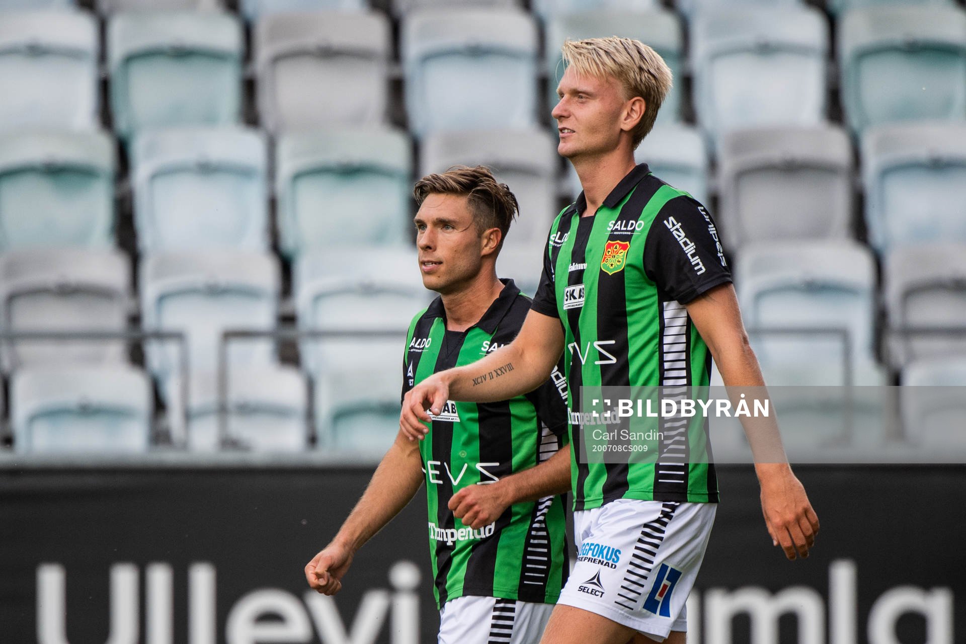 GAIS Nikola Ladan och Joackim Åberg jublar