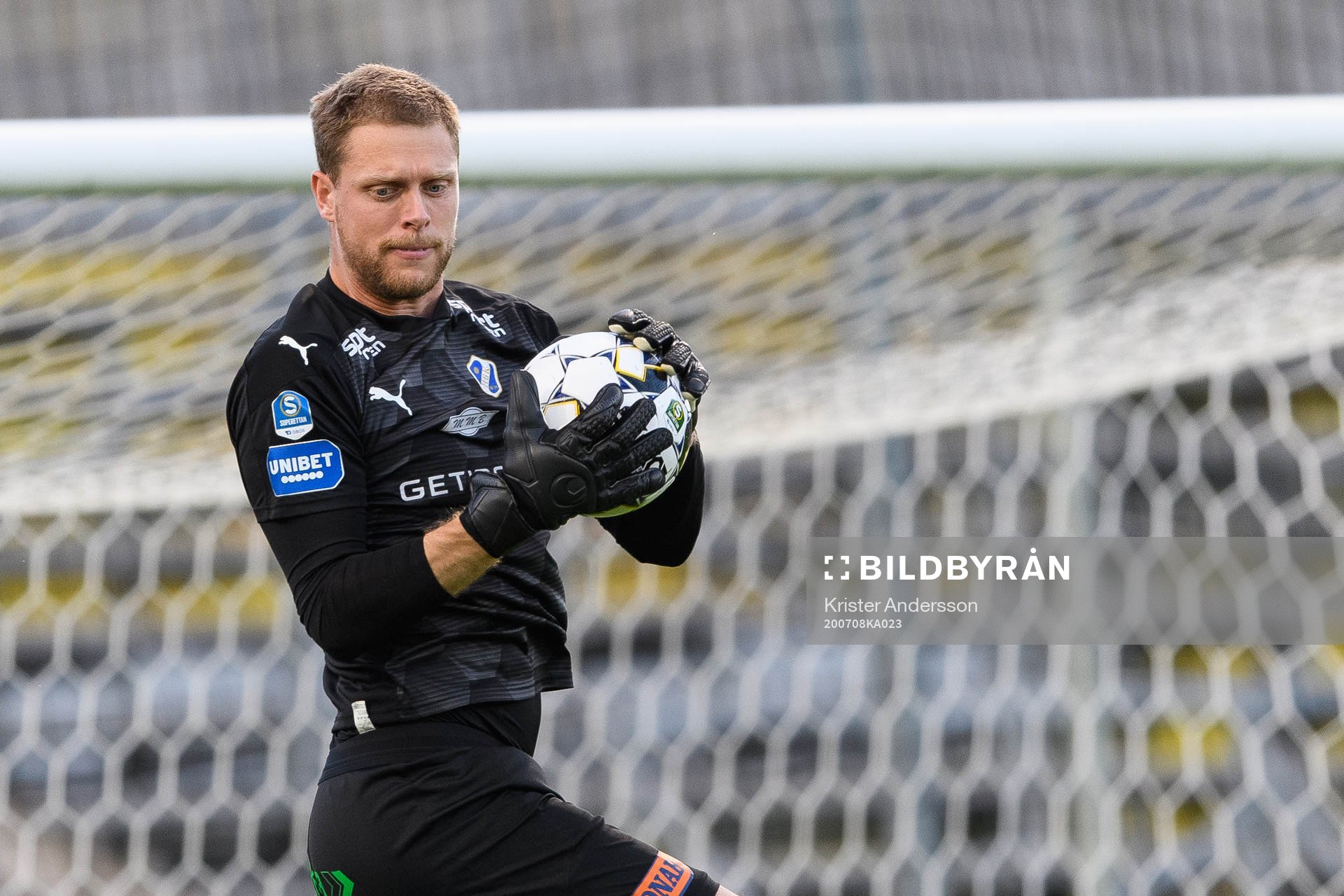 Halmstads målvakt Malkolm Nilsson Säfqvist