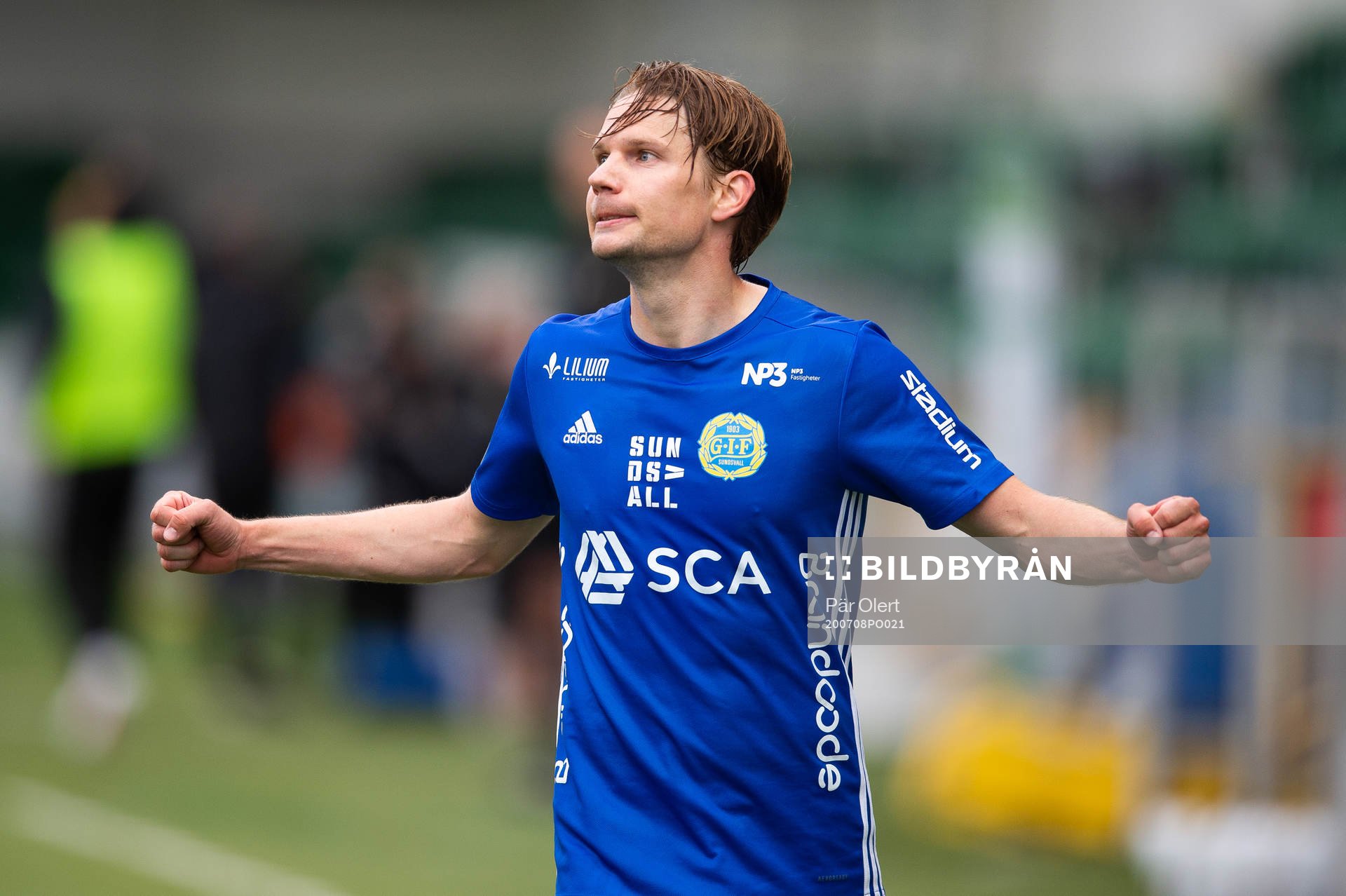 Sundsvalls Johan Blomberg jublar