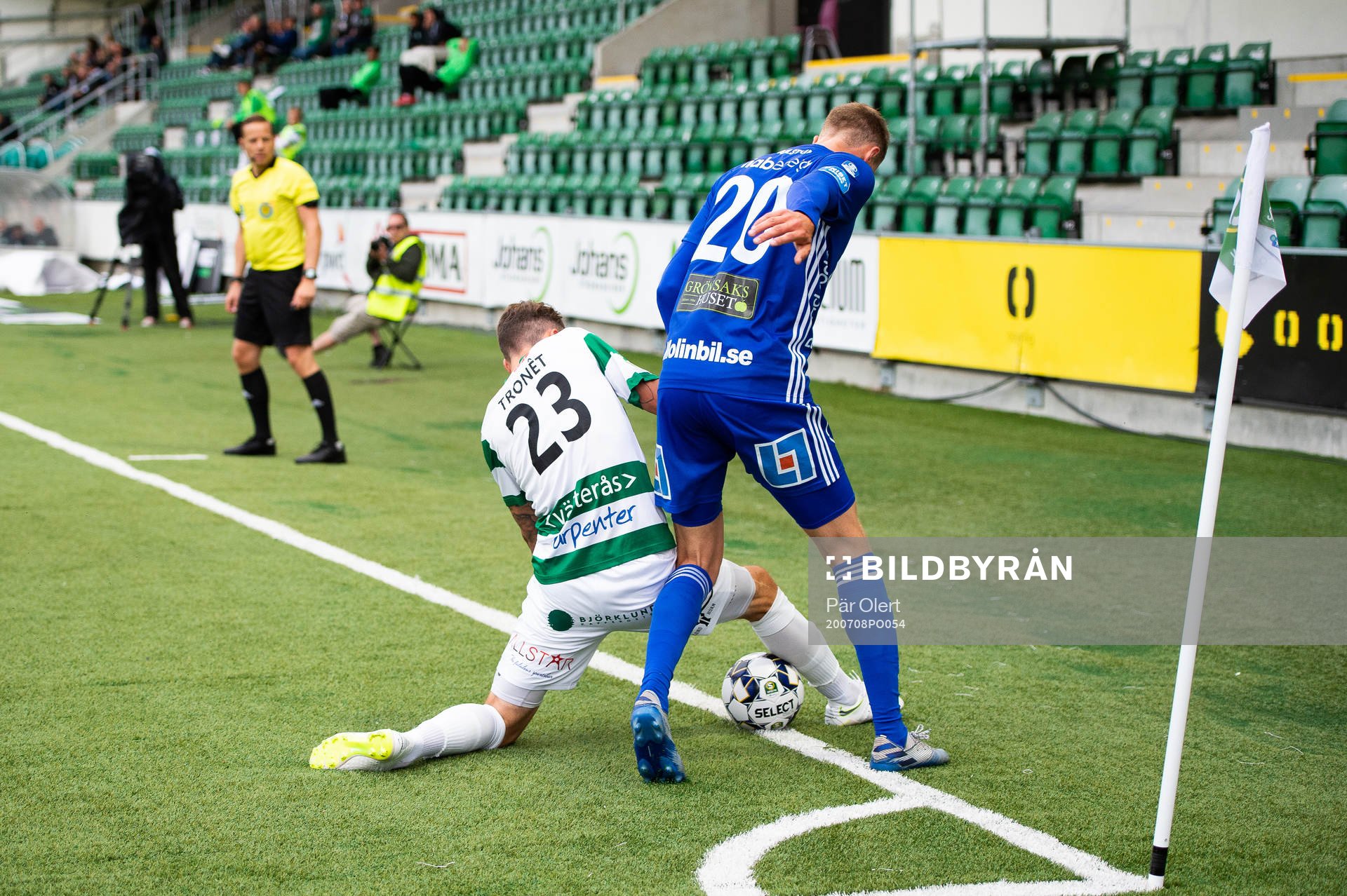 Västerås Filip Tronet och Sundsvalls Niklas Dahlström