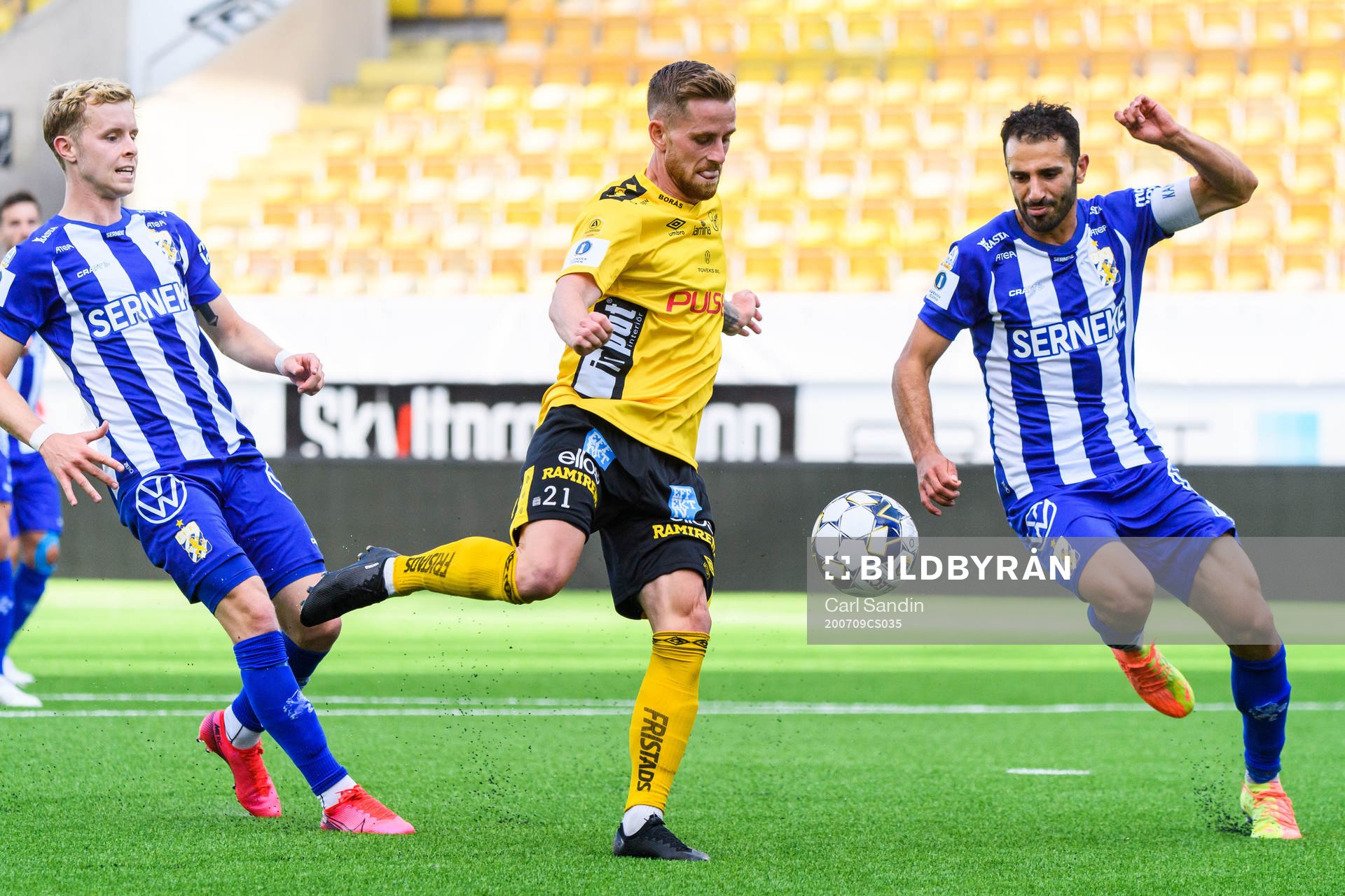IFK Göteborgs Victor Wernersson och André Calisir mot