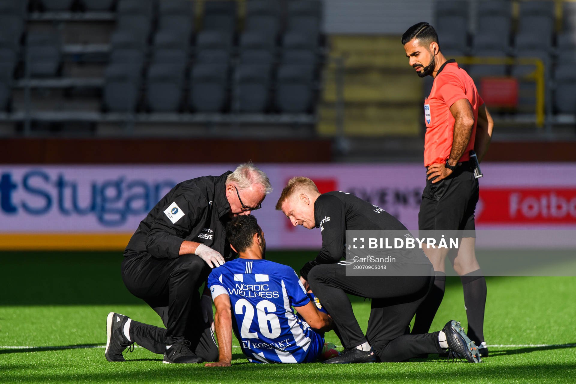 IFK Göteborgs André Calisir får vård