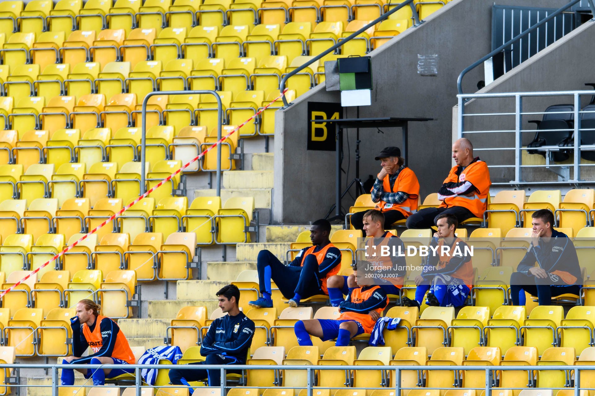 IFK Göteborgs avbytare på läktaren