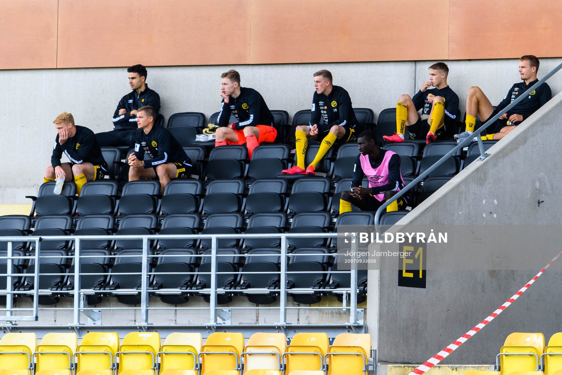 Elfsborgs avbytare på läktaren