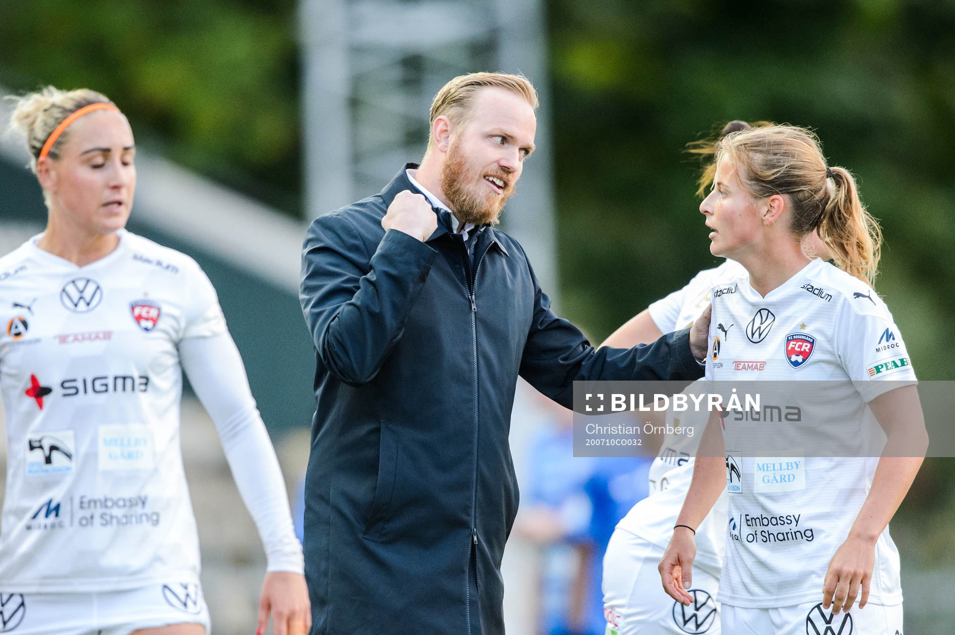 Rosengårds tränare Jonas Eidevall och Anna Anvegård