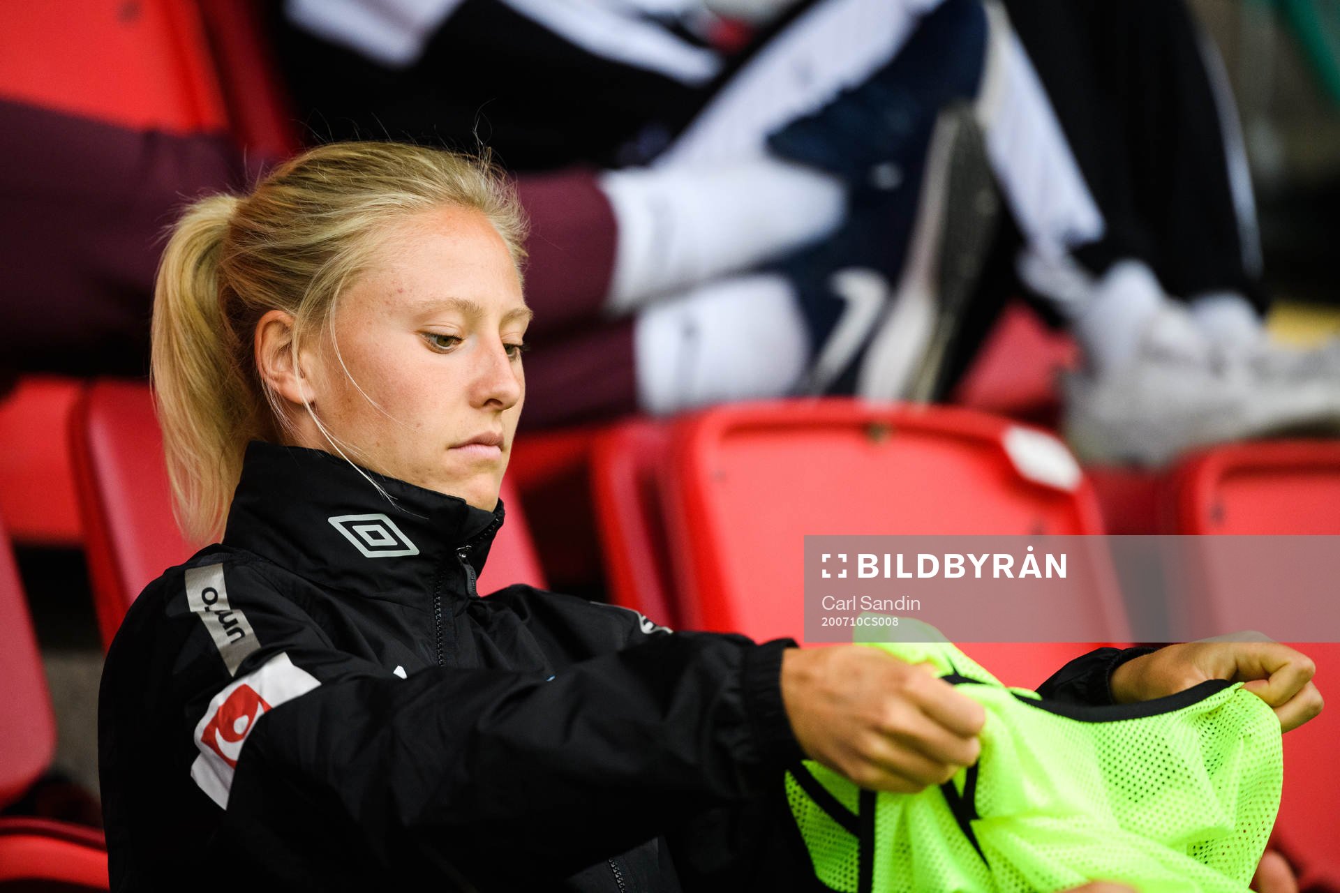 Göteborgs Rebecka Blomqvist på bänken