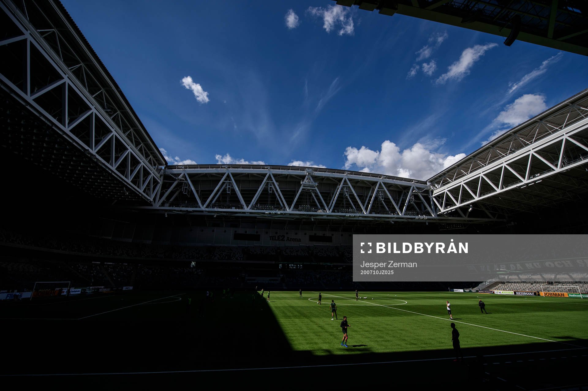 Interiör vy av tele2 Arena